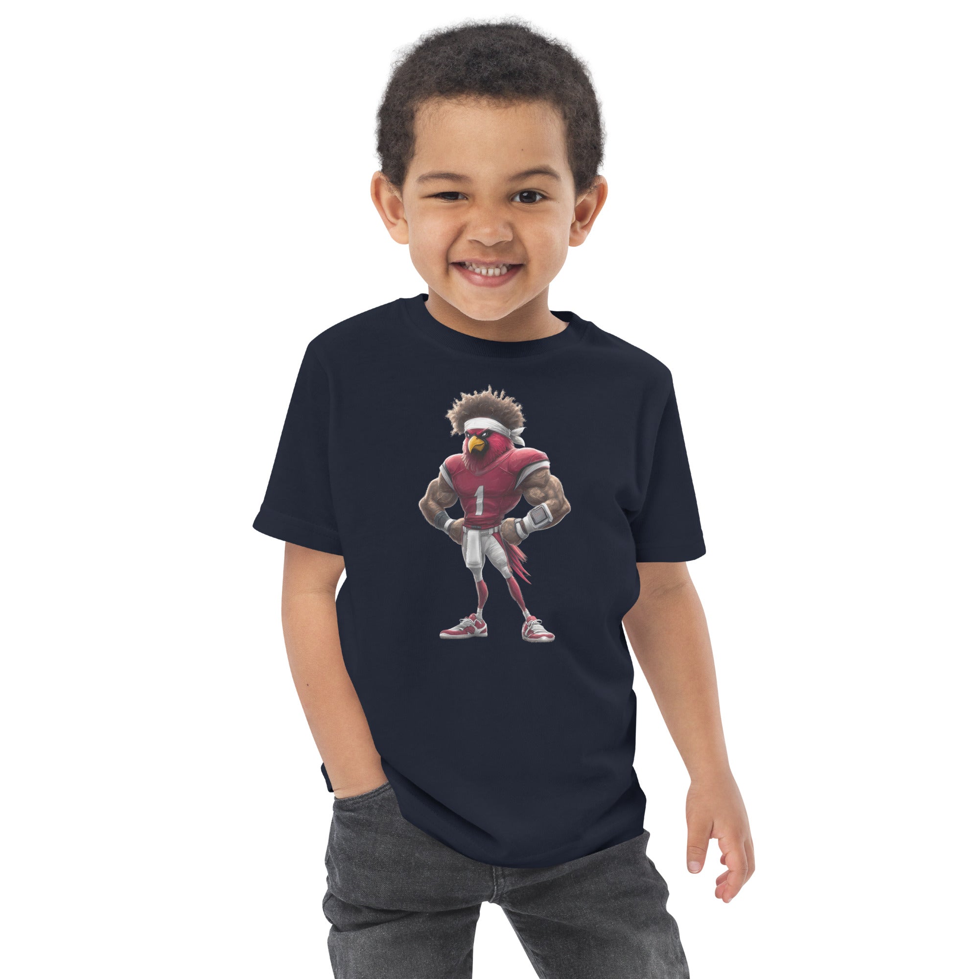 Cardinal 1 Kids Toddler jersey t-shirt