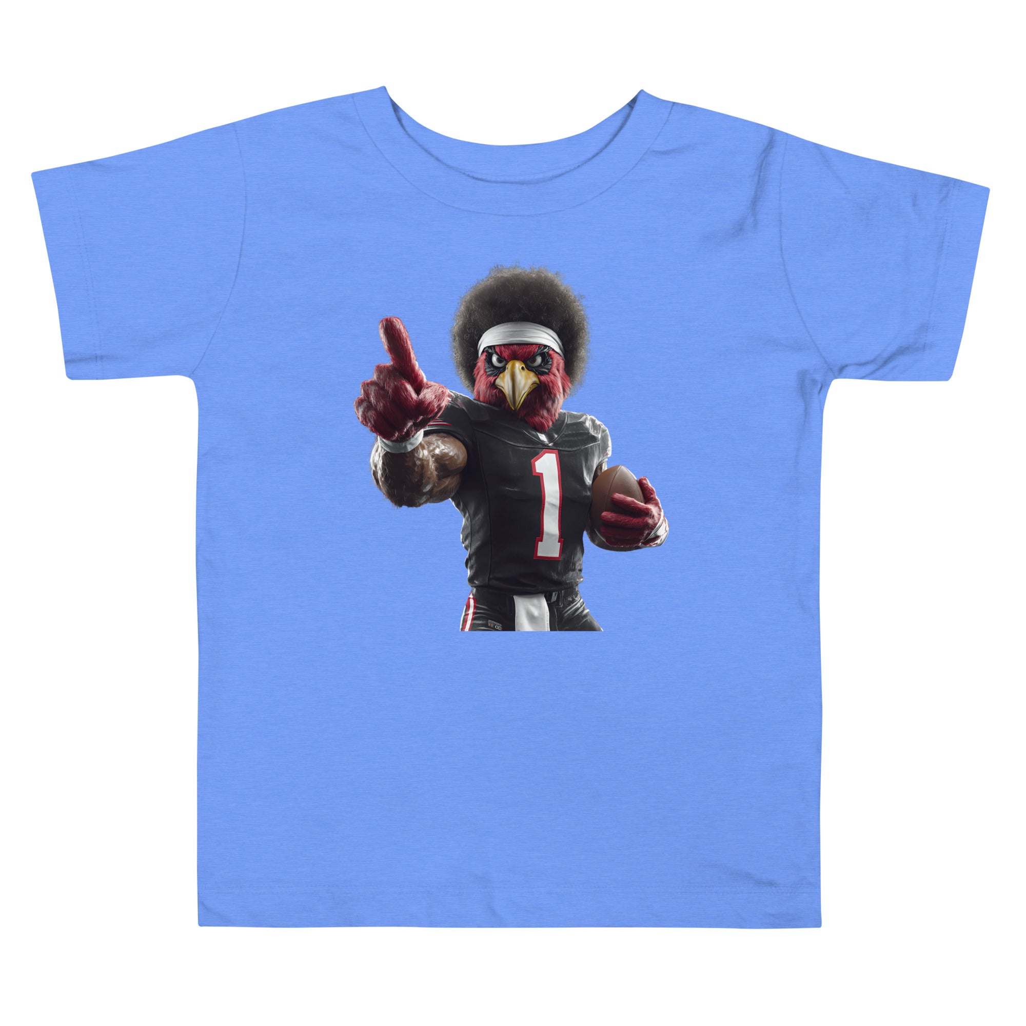 cardinal 6 Kids Toddler Short Sleeve Tee Heather Columbia Blue