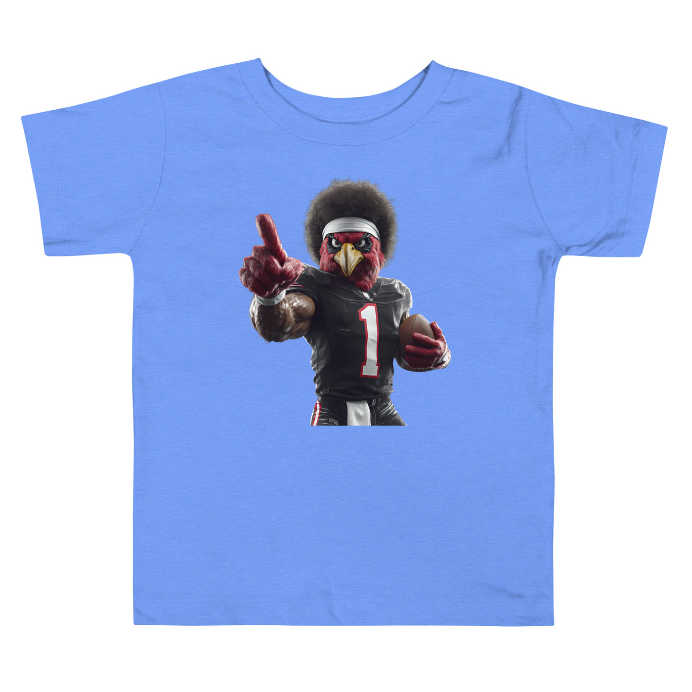 cardinal 6 Kids Toddler Short Sleeve Tee Heather Columbia Blue