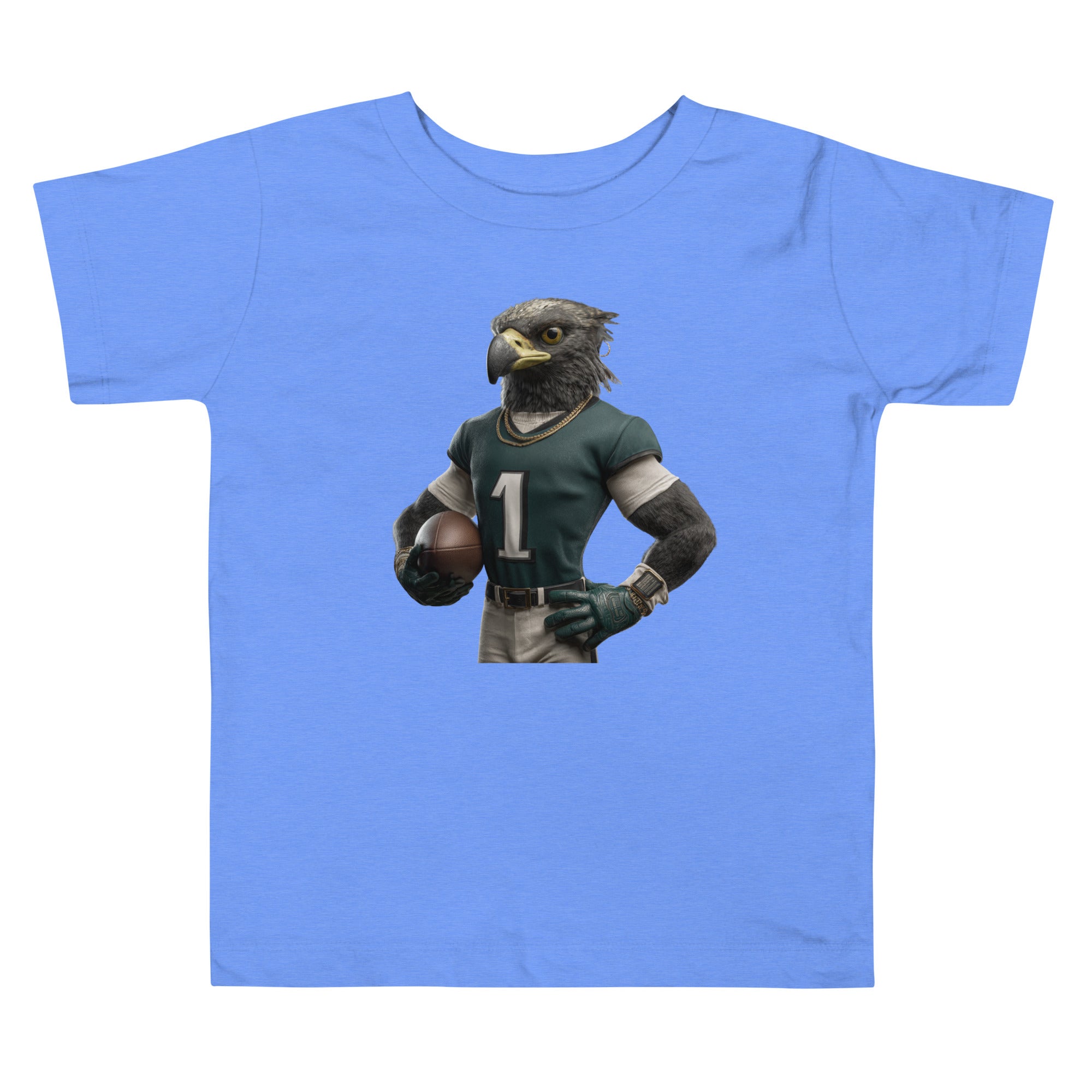 Eagle 4 Toddler Short Sleeve Tee Heather Columbia Blue