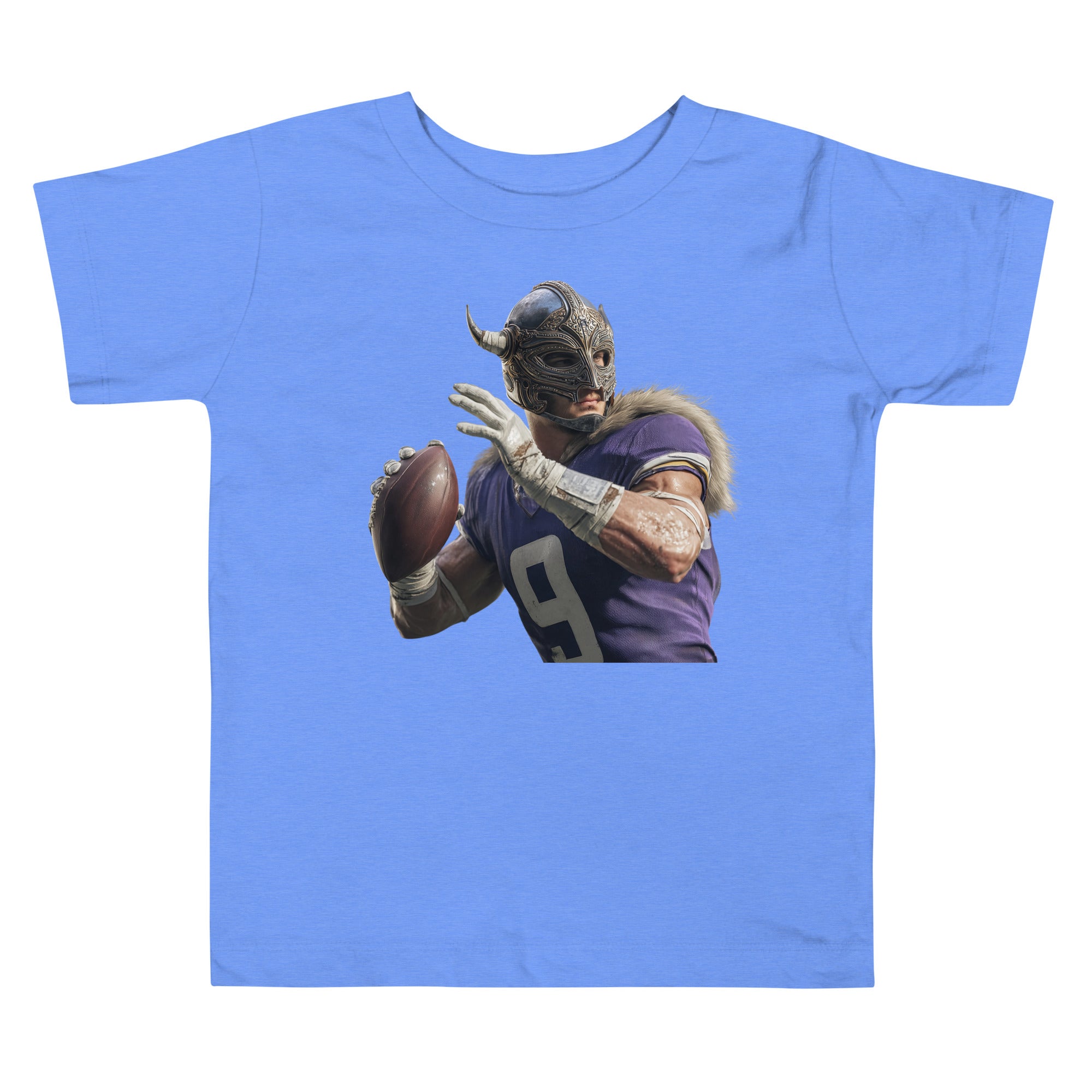Viking 1 M Toddler Short Sleeve Tee Heather Columbia Blue