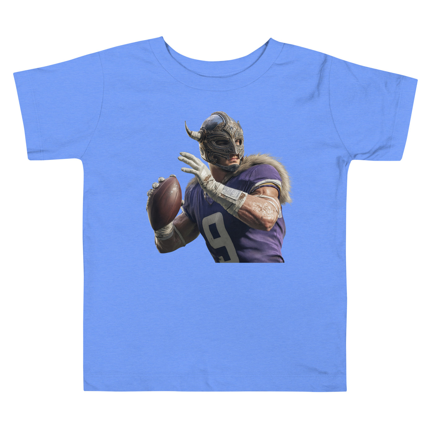 Viking 1 M Toddler Short Sleeve Tee Heather Columbia Blue