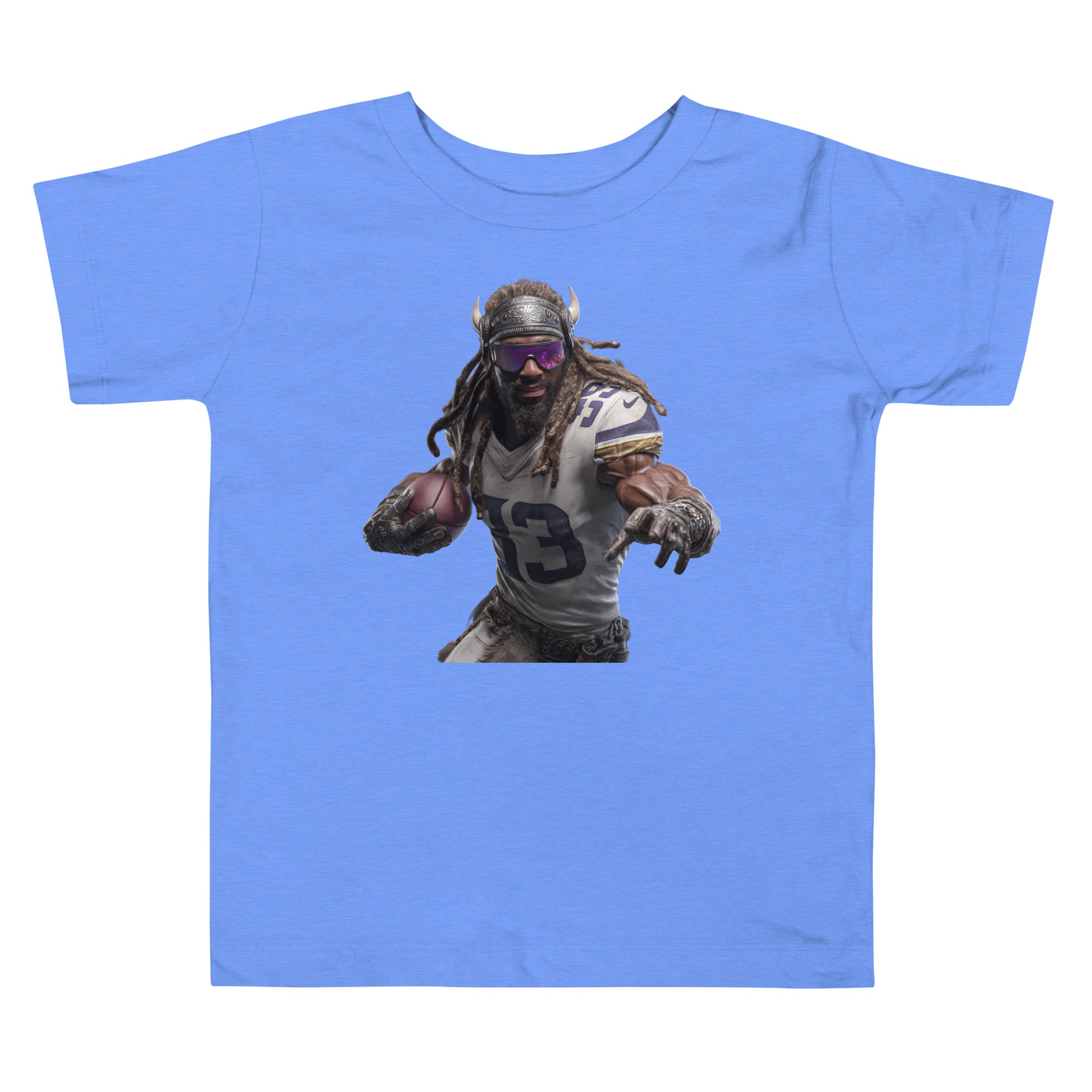 Viking 3 K Toddler Short Sleeve Tee Heather Columbia Blue