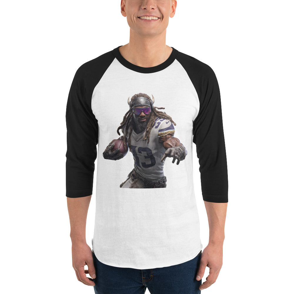 Viking 3 M 3/4 sleeve raglan shirt White Black