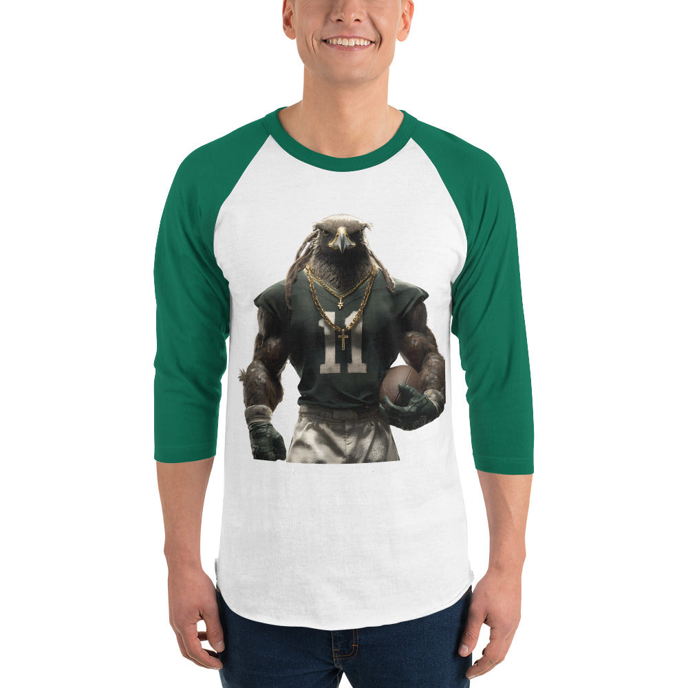 Eagle 9 M 3/4 sleeve raglan shirt White Kelly