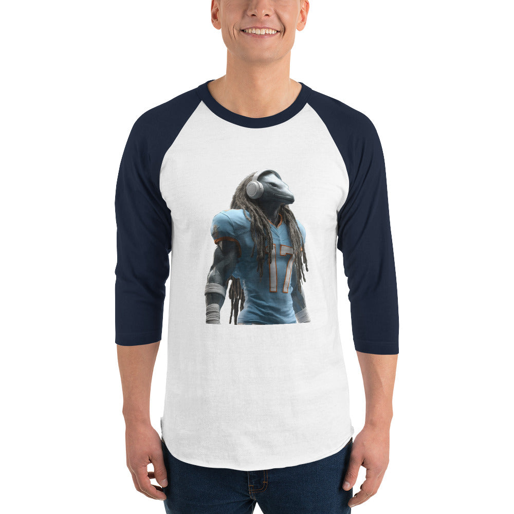 Dolphin 6 M 3/4 sleeve raglan shirt White Navy