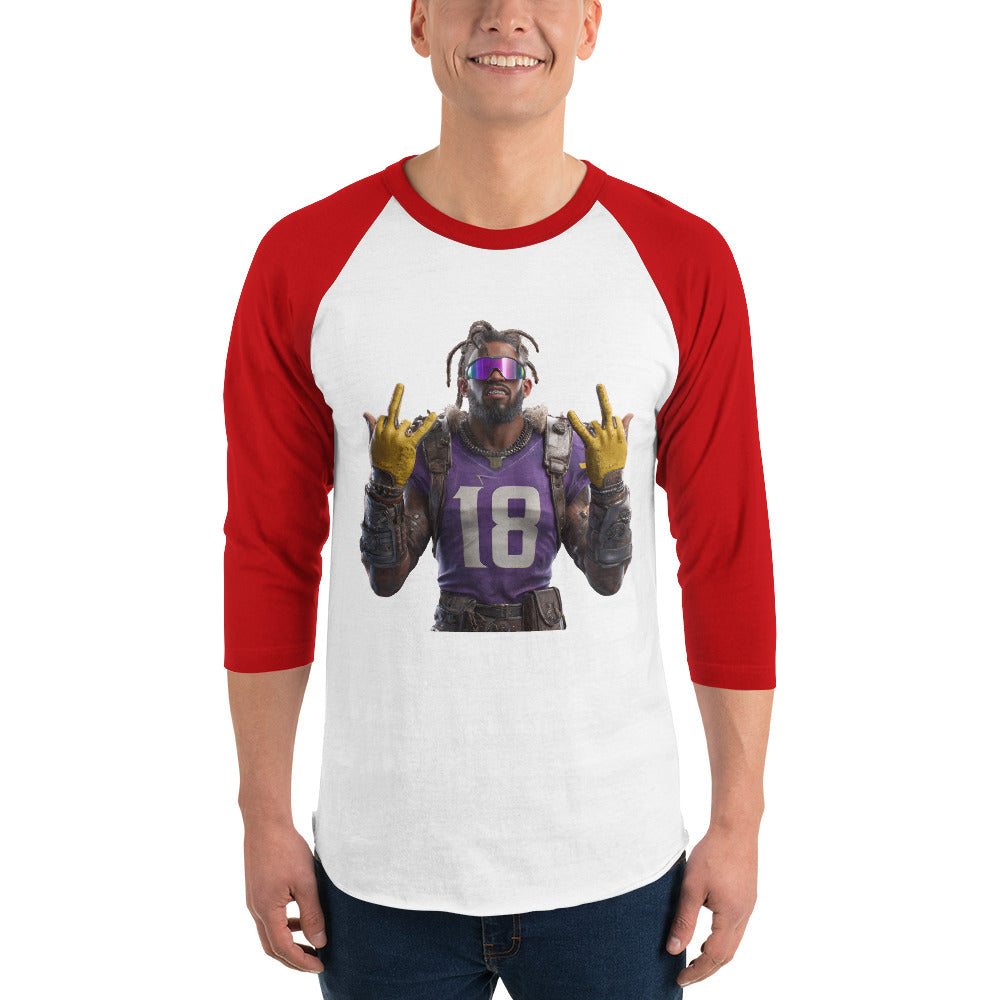 Viking 4 M 3/4 sleeve raglan shirt White Red