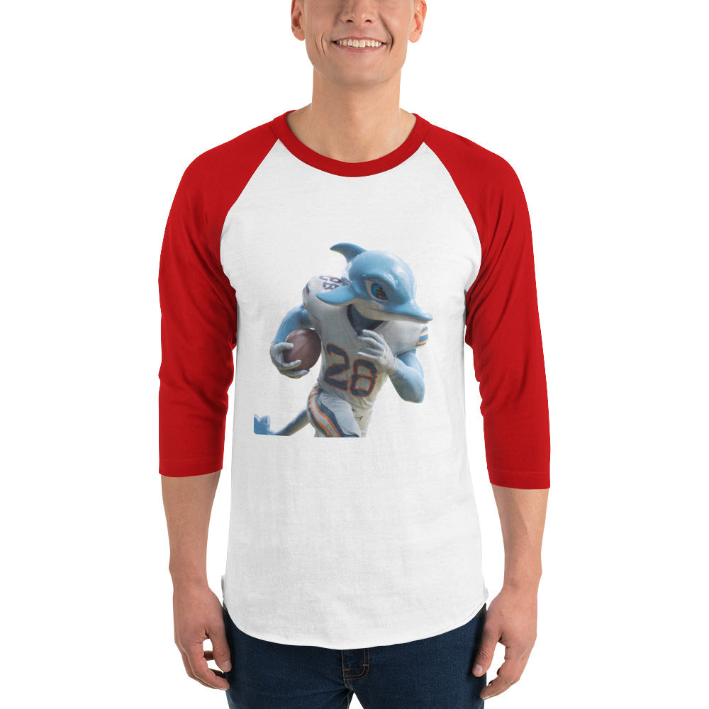 Dolphin 1 M 3/4 sleeve raglan shirt White Red