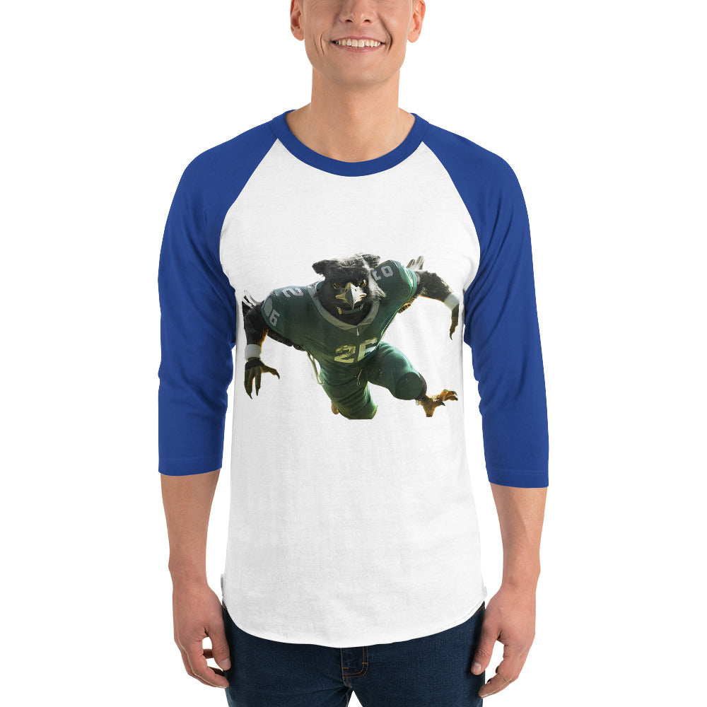 Eagle 3 Men 3/4 sleeve raglan shirt White Royal