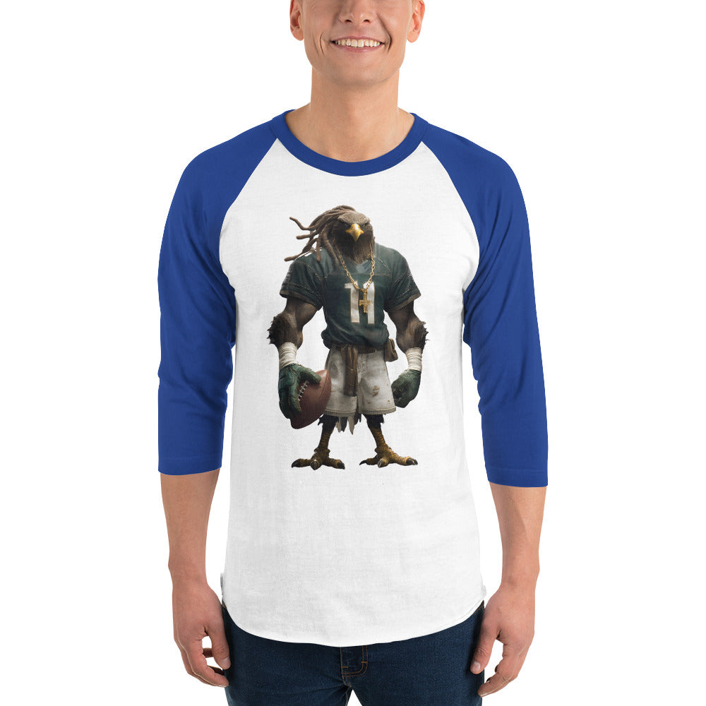 Eagle 7 M 3/4 sleeve raglan shirt White Royal