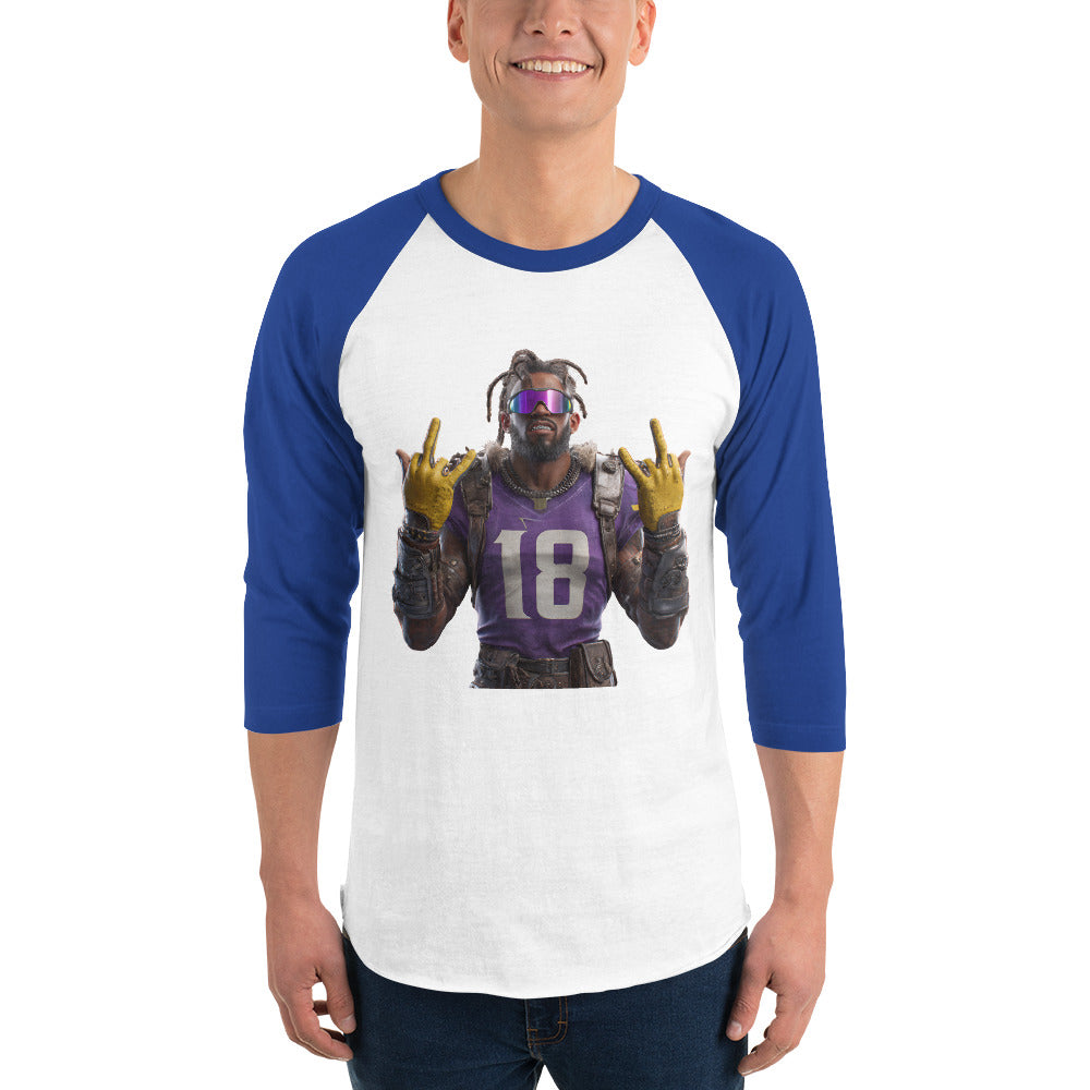 Viking 4 M 3/4 sleeve raglan shirt White Royal