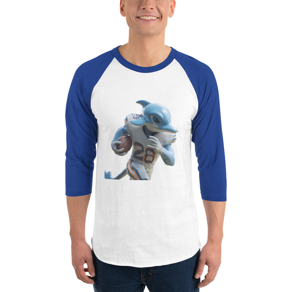 Dolphin 1 M 3/4 sleeve raglan shirt White Royal