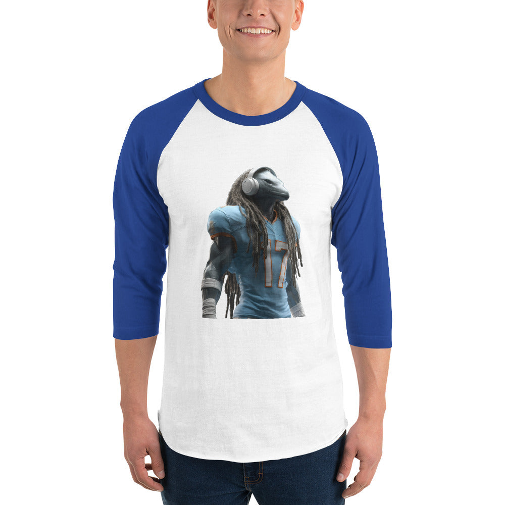 Dolphin 6 M 3/4 sleeve raglan shirt White Royal