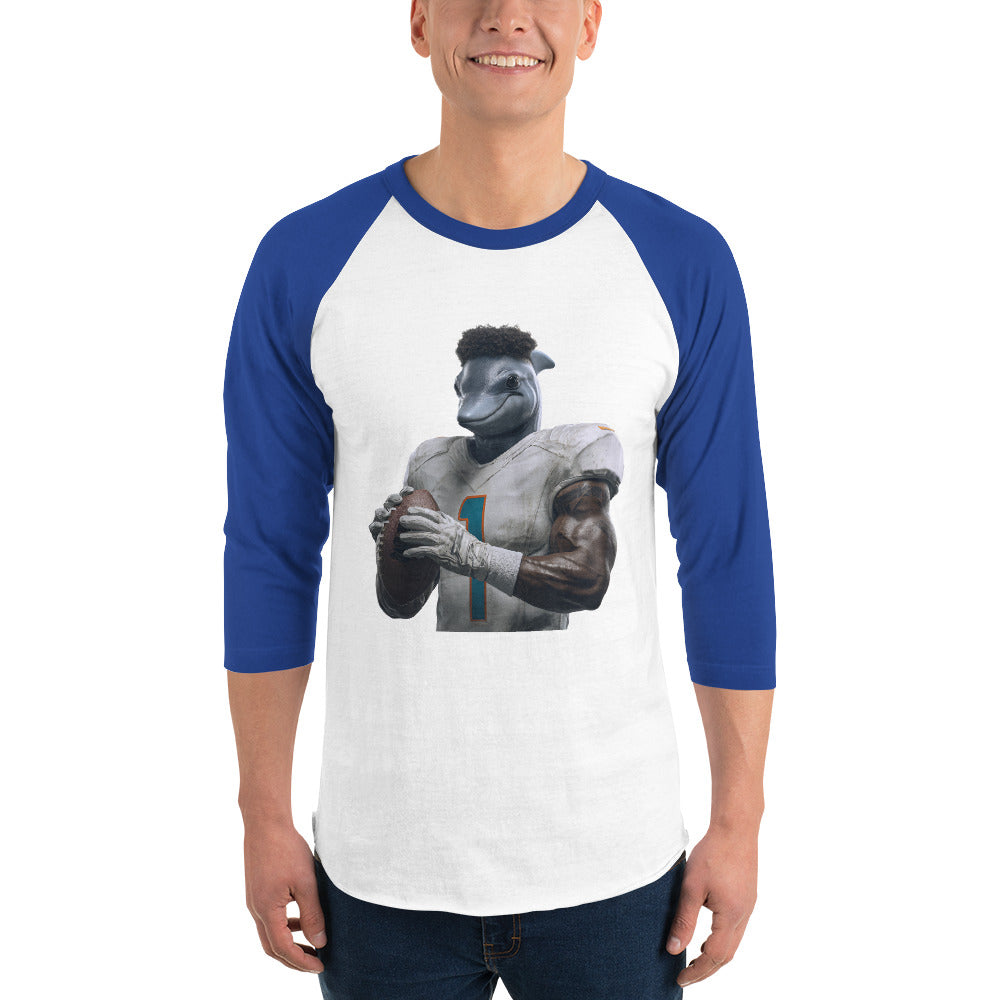 Dolphin 7 m 3/4 sleeve raglan shirt White Royal