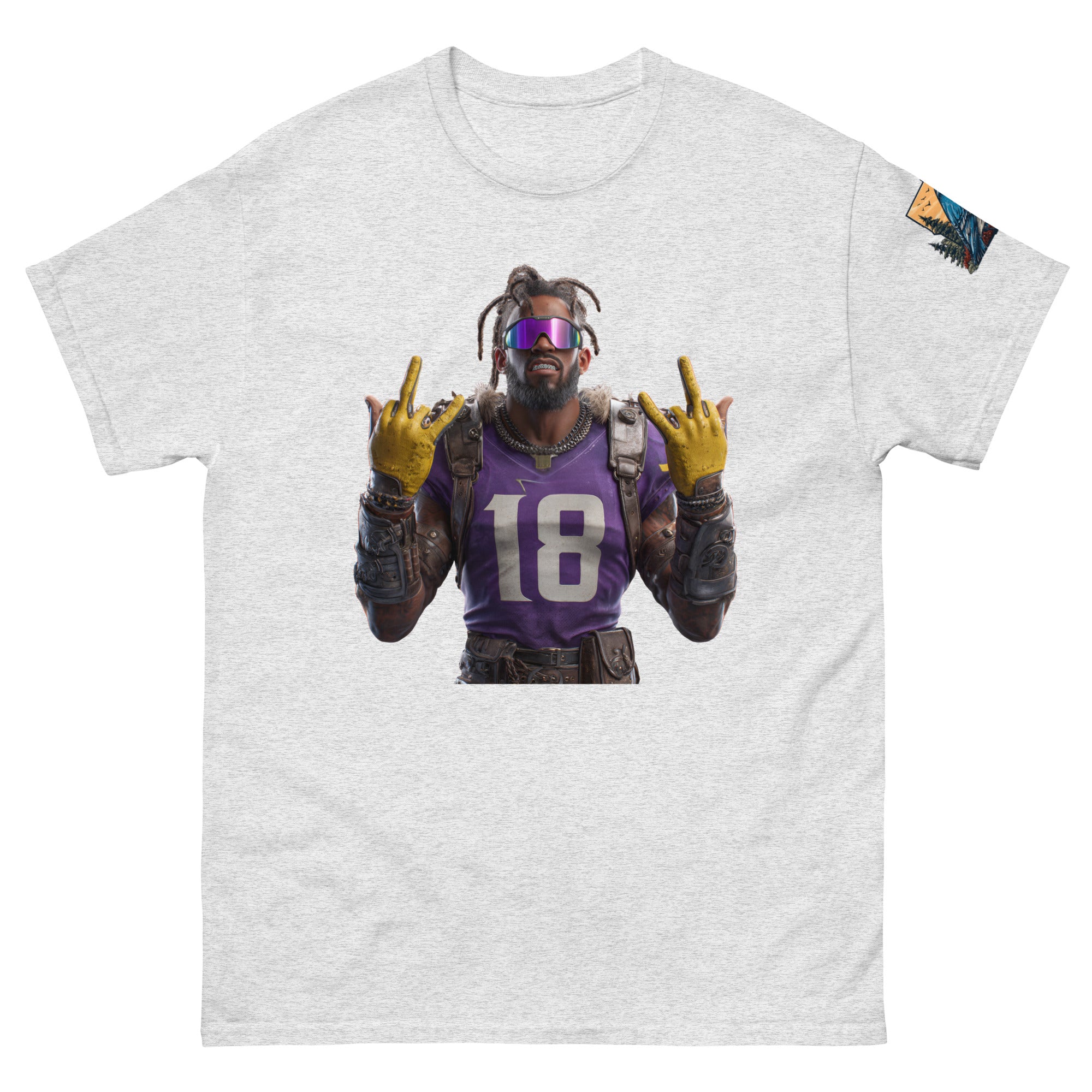 Viking 4 M Unisex classic tee Ash