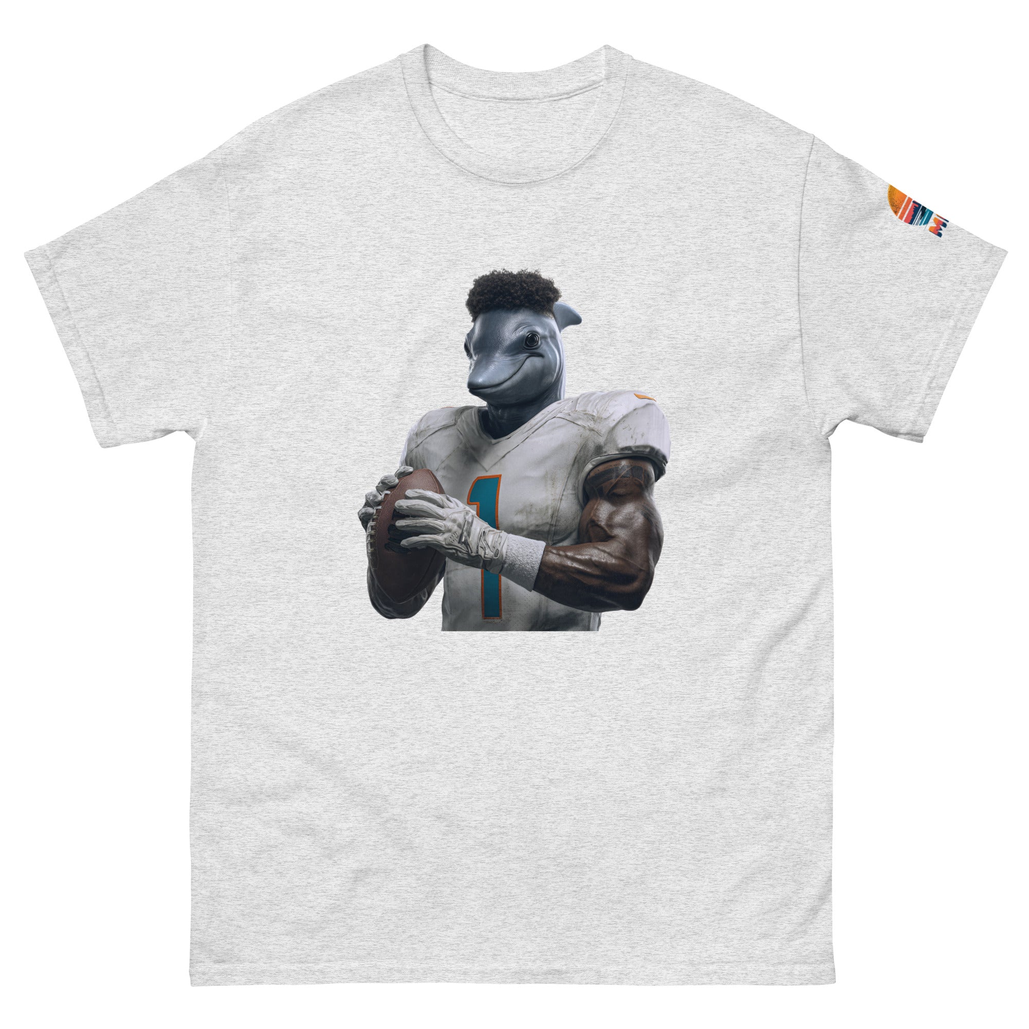 Dolphin 7 M Unisex classic tee Ash