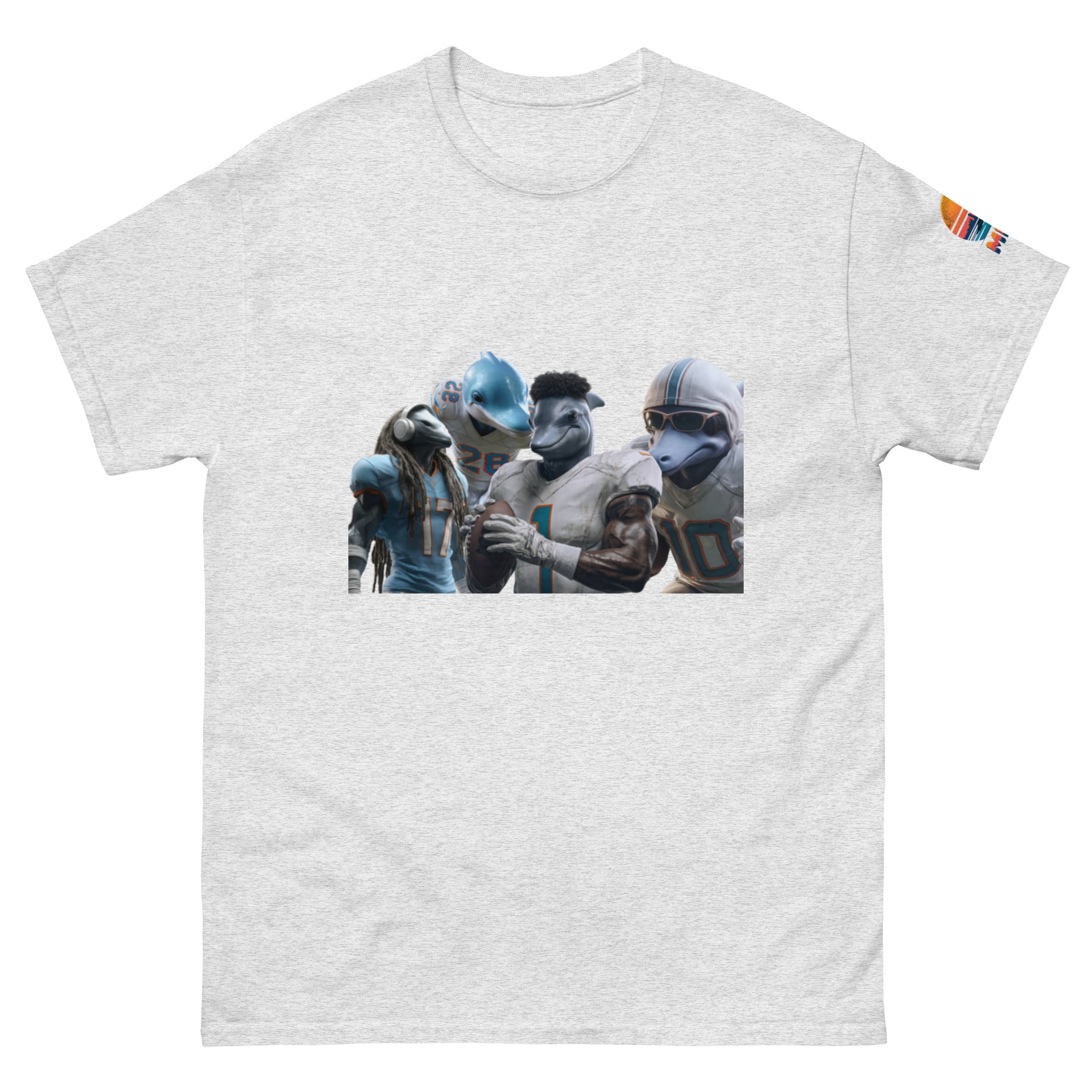 Dolphin 12 M Unisex classic tee Ash