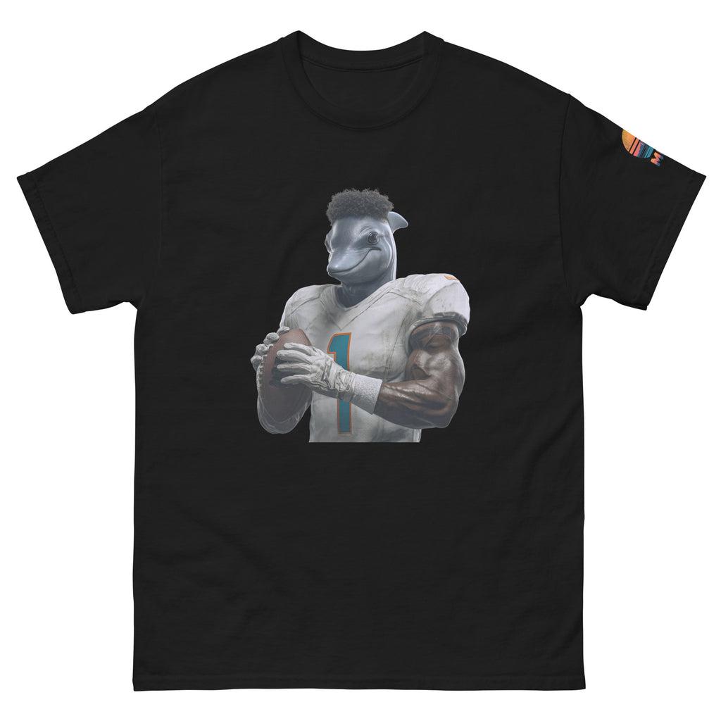 Dolphin 7 M Unisex classic tee Black
