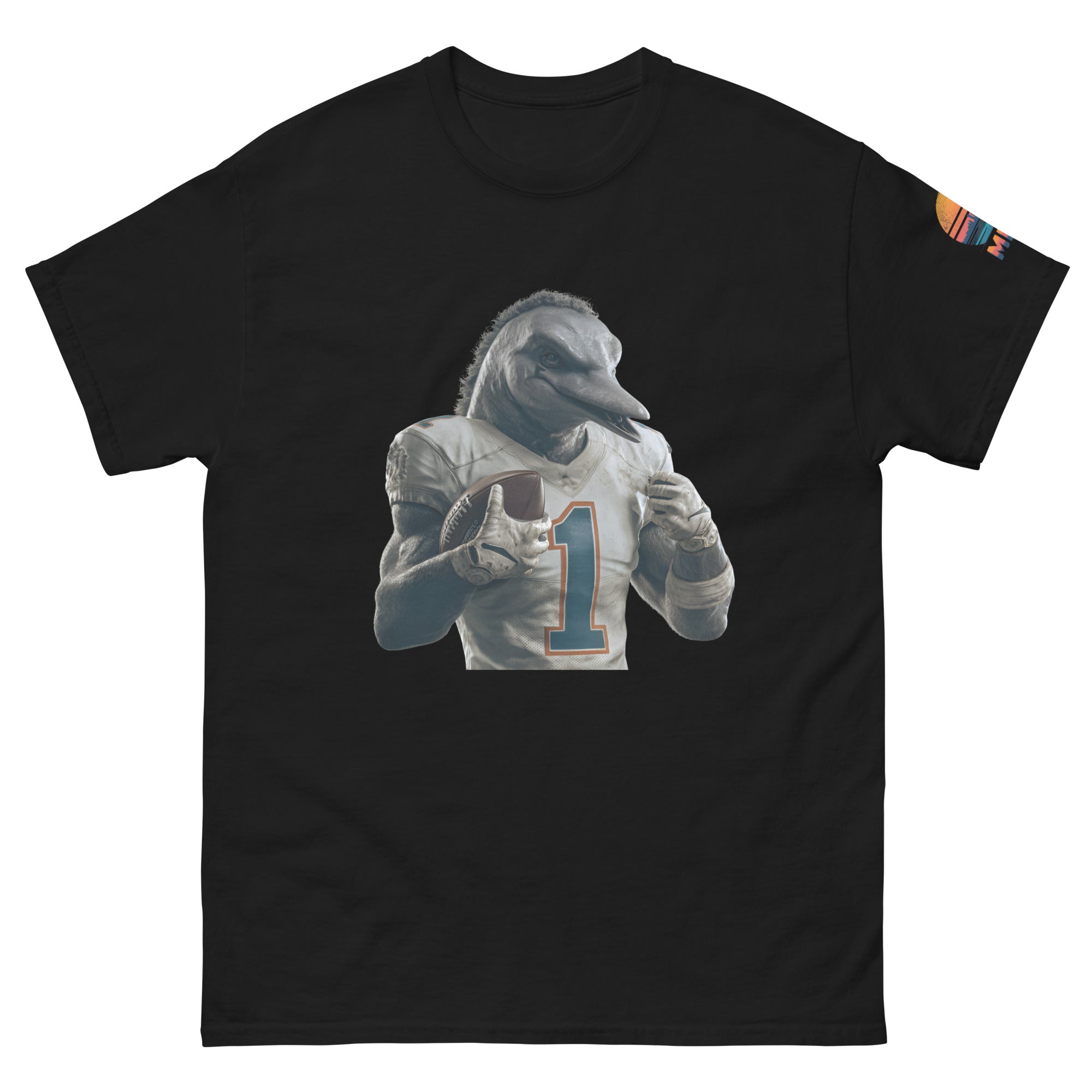 Dolphin 8 M Unisex classic tee Black