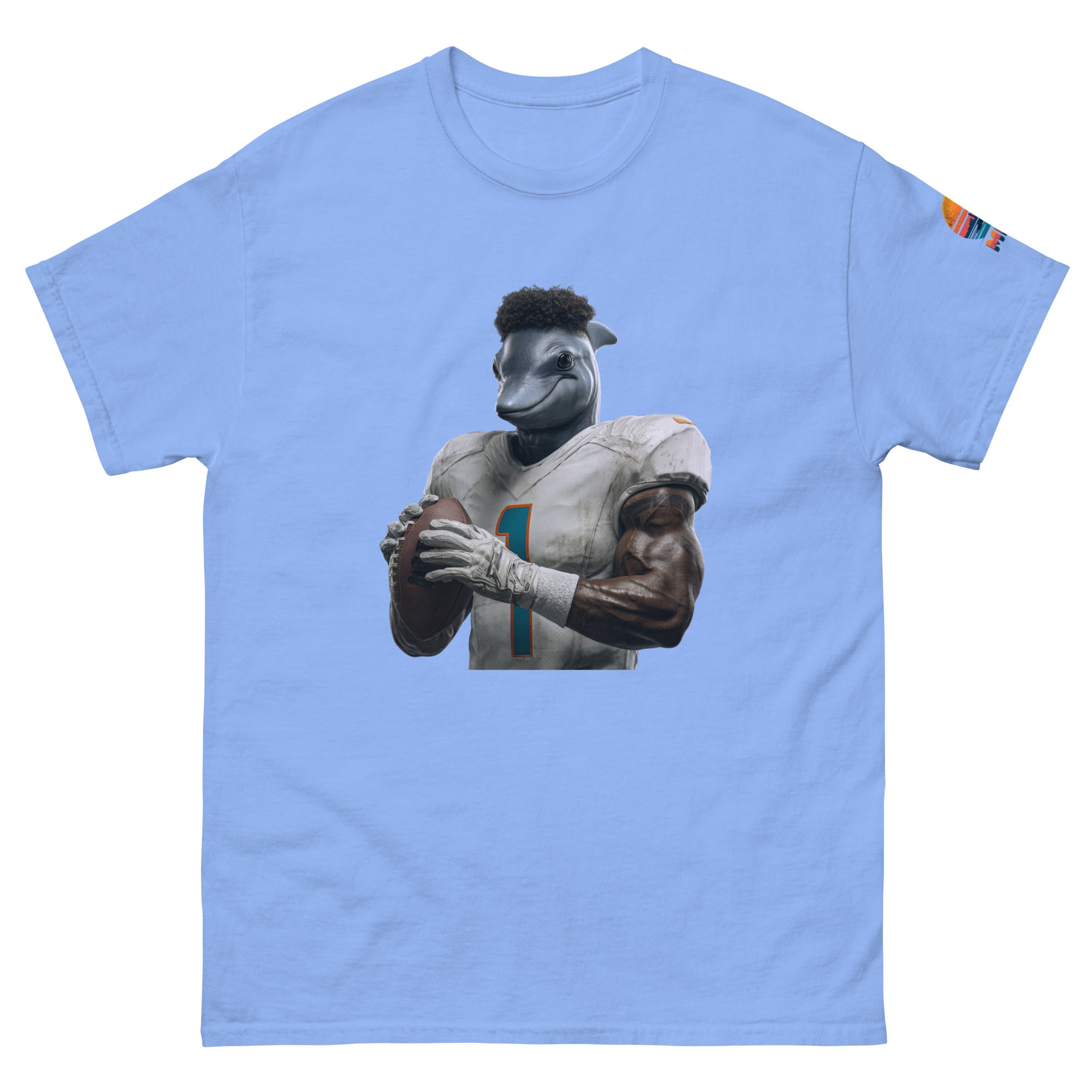 Dolphin 7 M Unisex classic tee Carolina Blue