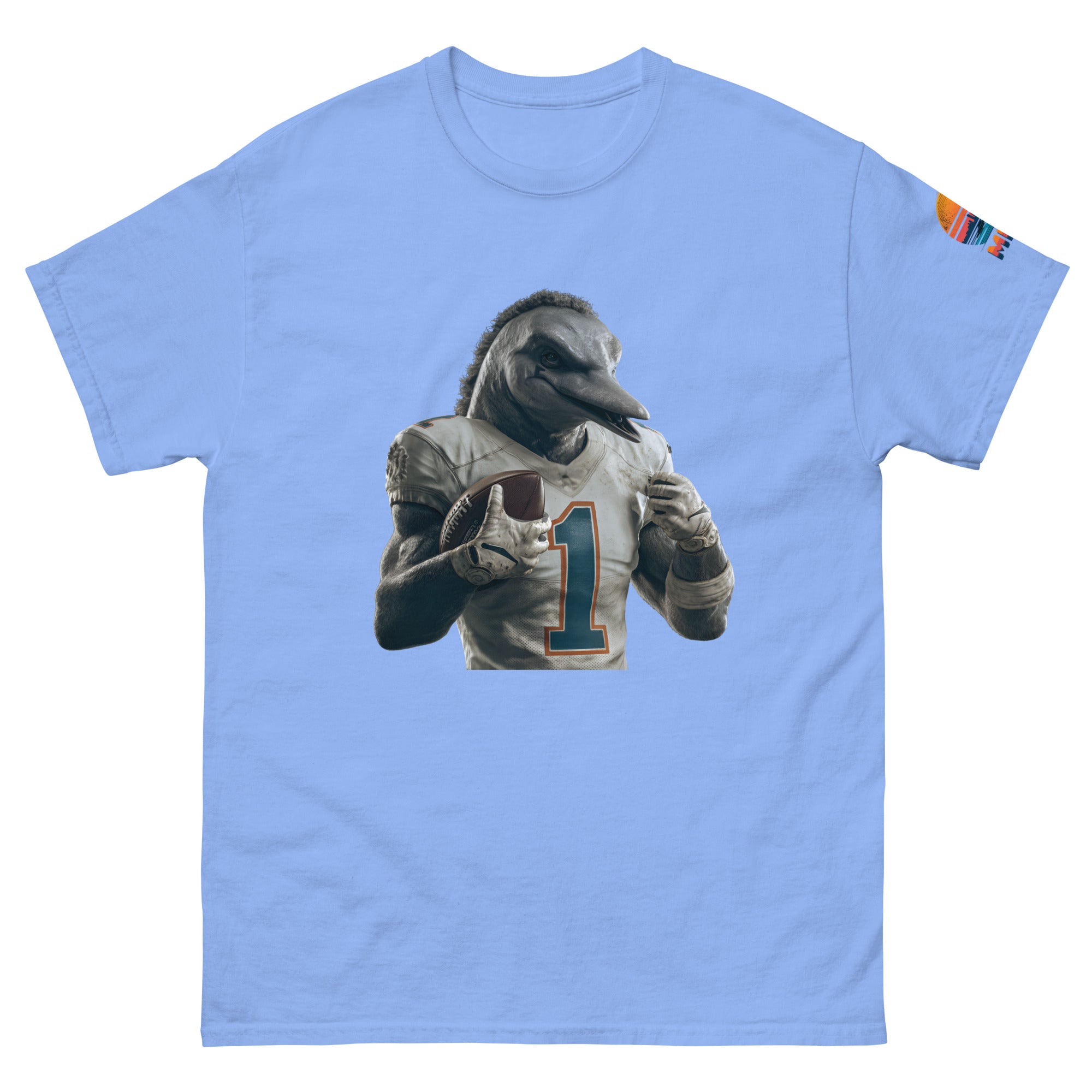 Dolphin 8 M Unisex classic tee Carolina Blue