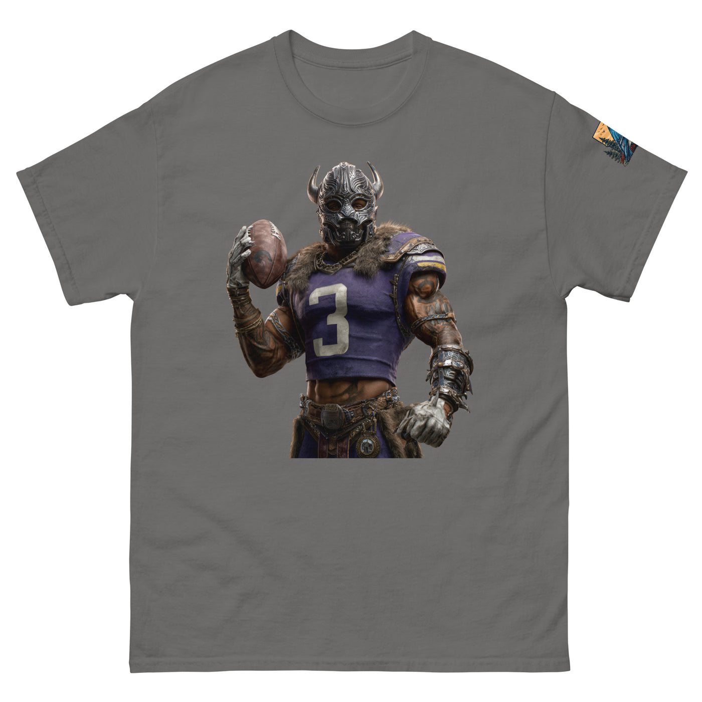 Viking 7 M Unisex classic tee Charcoal