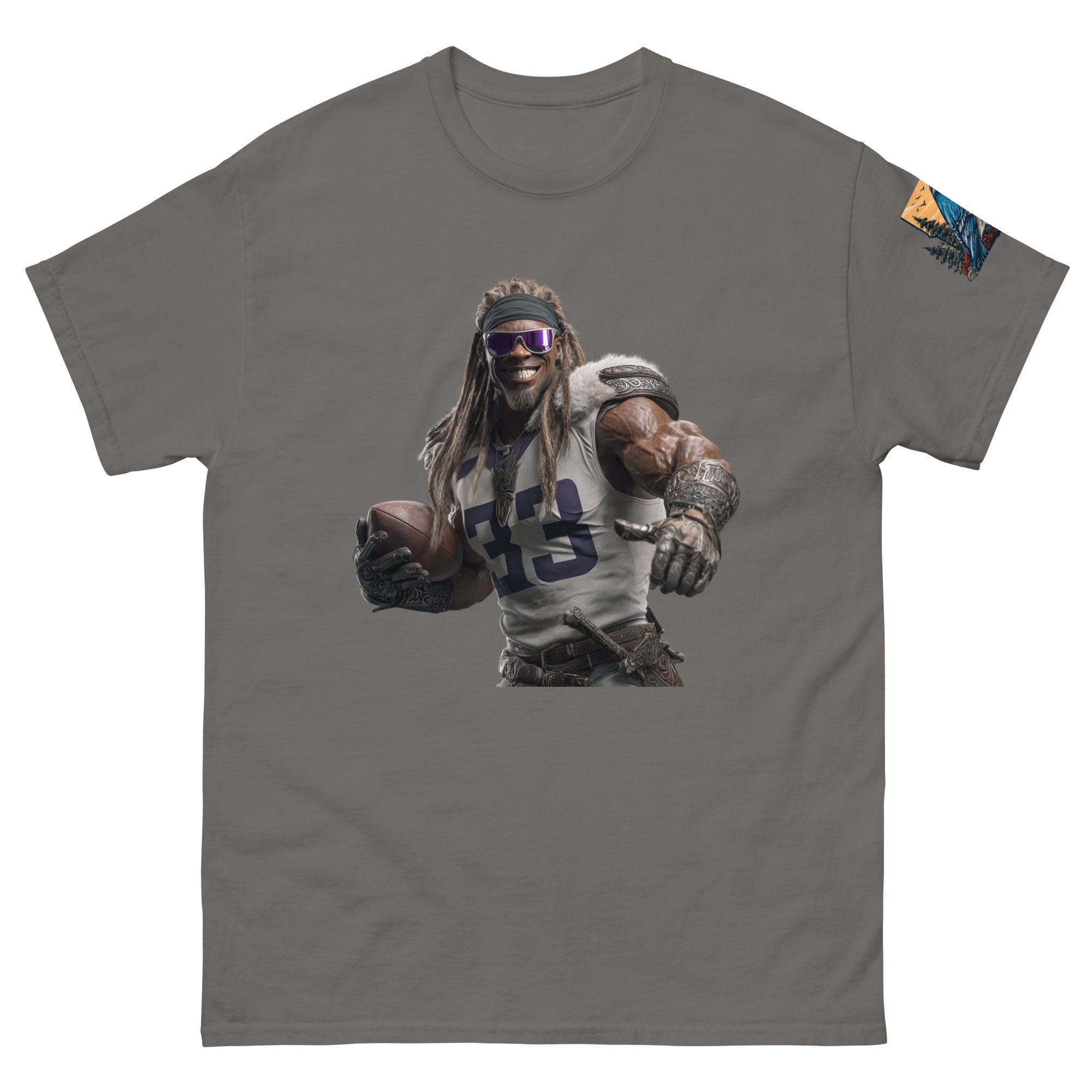 Viking 8 M Unisex classic tee Charcoal