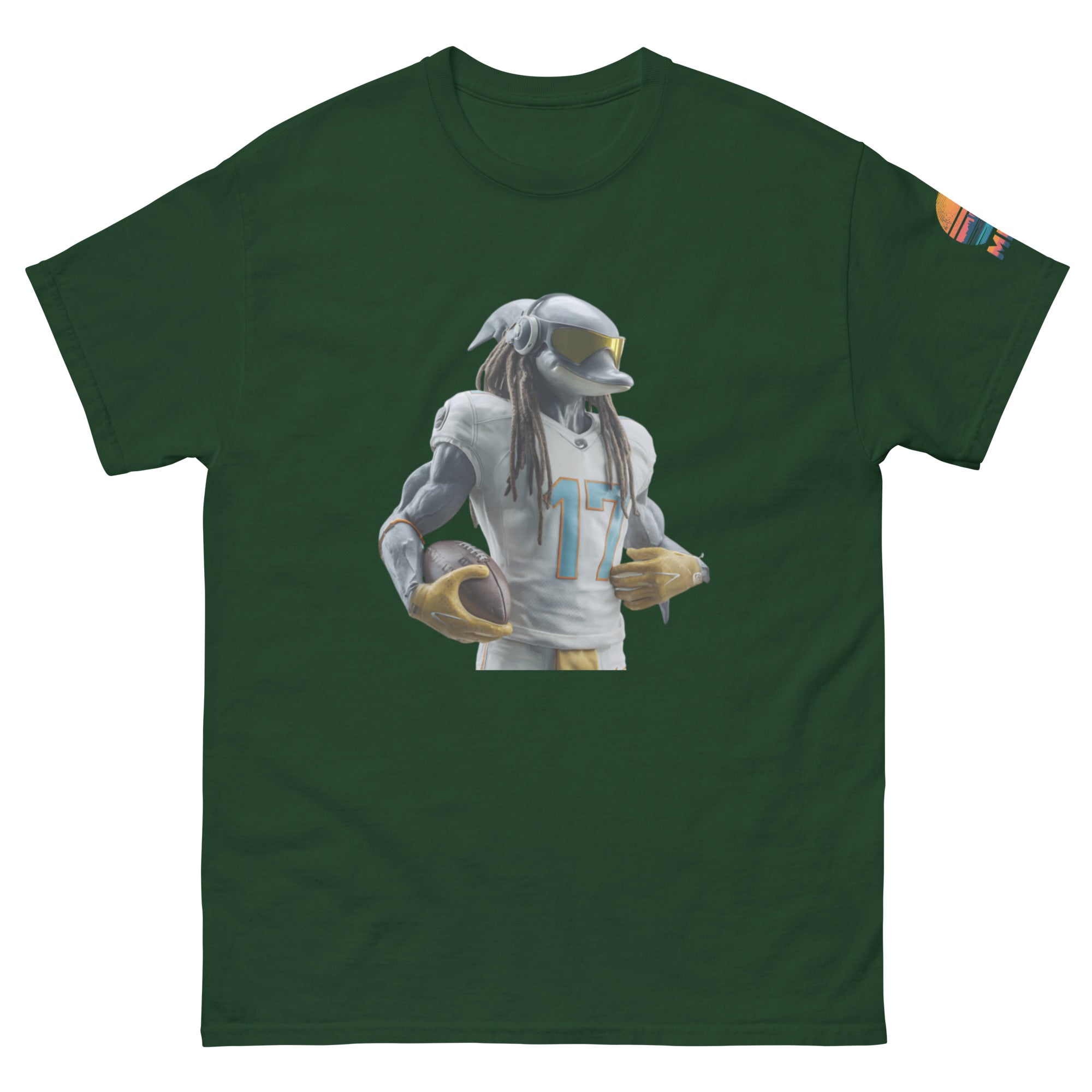 Dolphin 4 M Unisex classic tee Forest Green