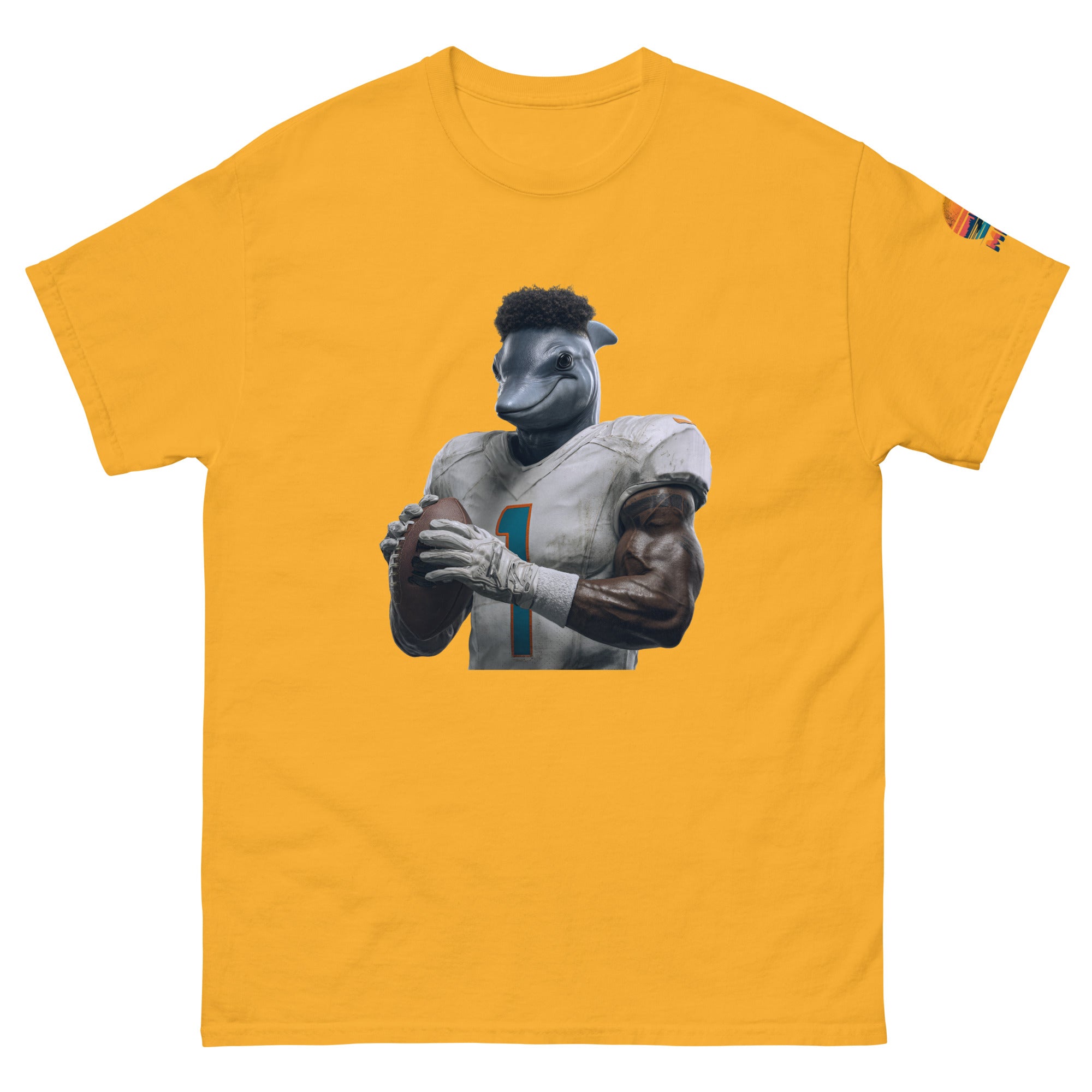 Dolphin 7 M Unisex classic tee Gold