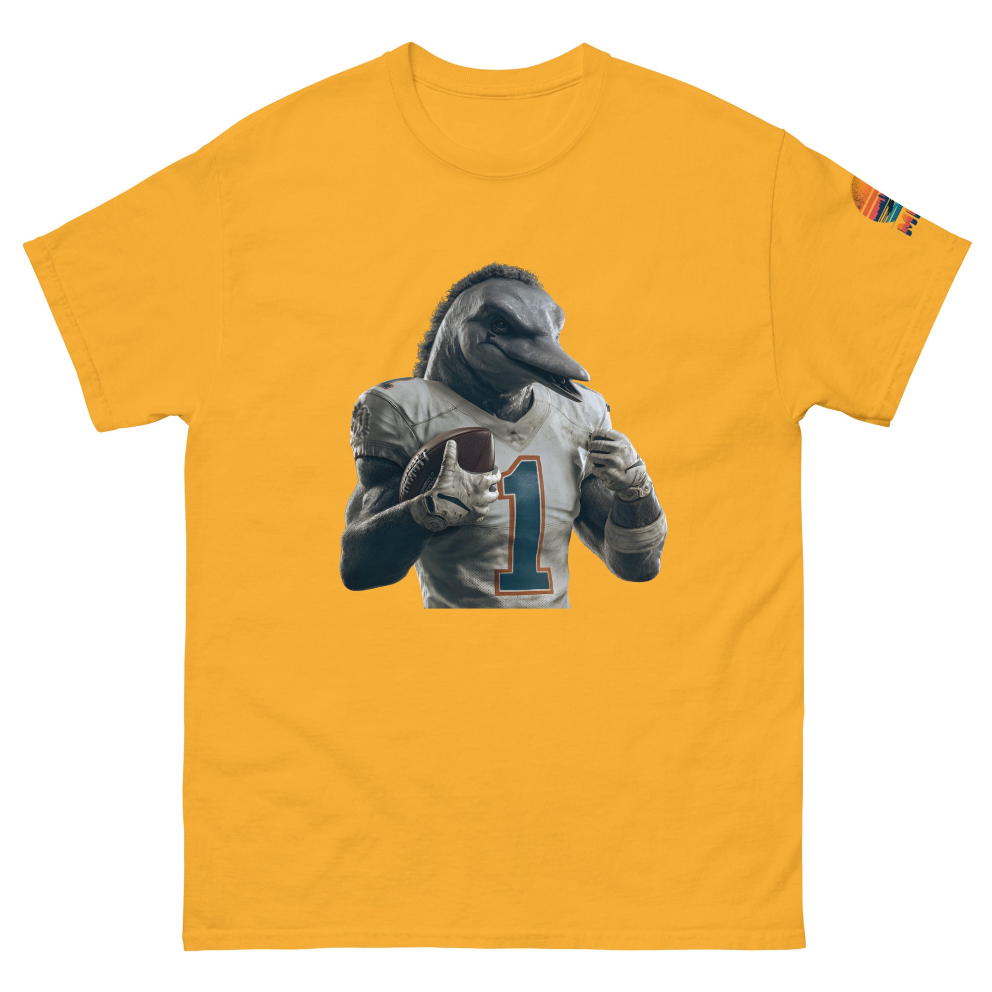 Dolphin 8 M Unisex classic tee Gold
