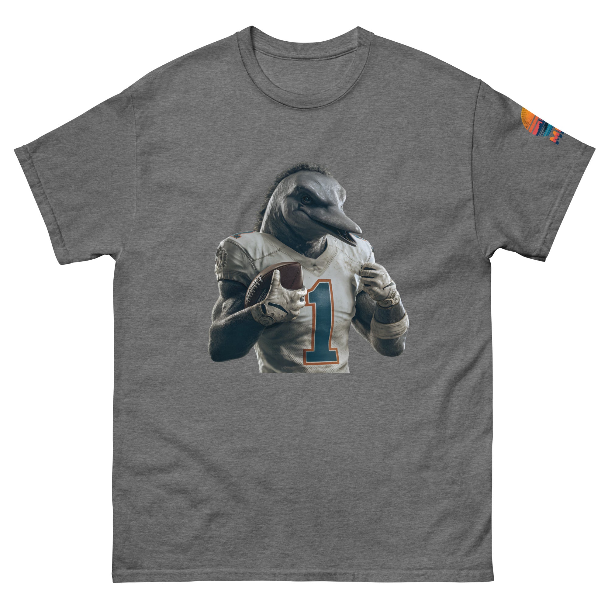 Dolphin 8 M Unisex classic tee Graphite Heather