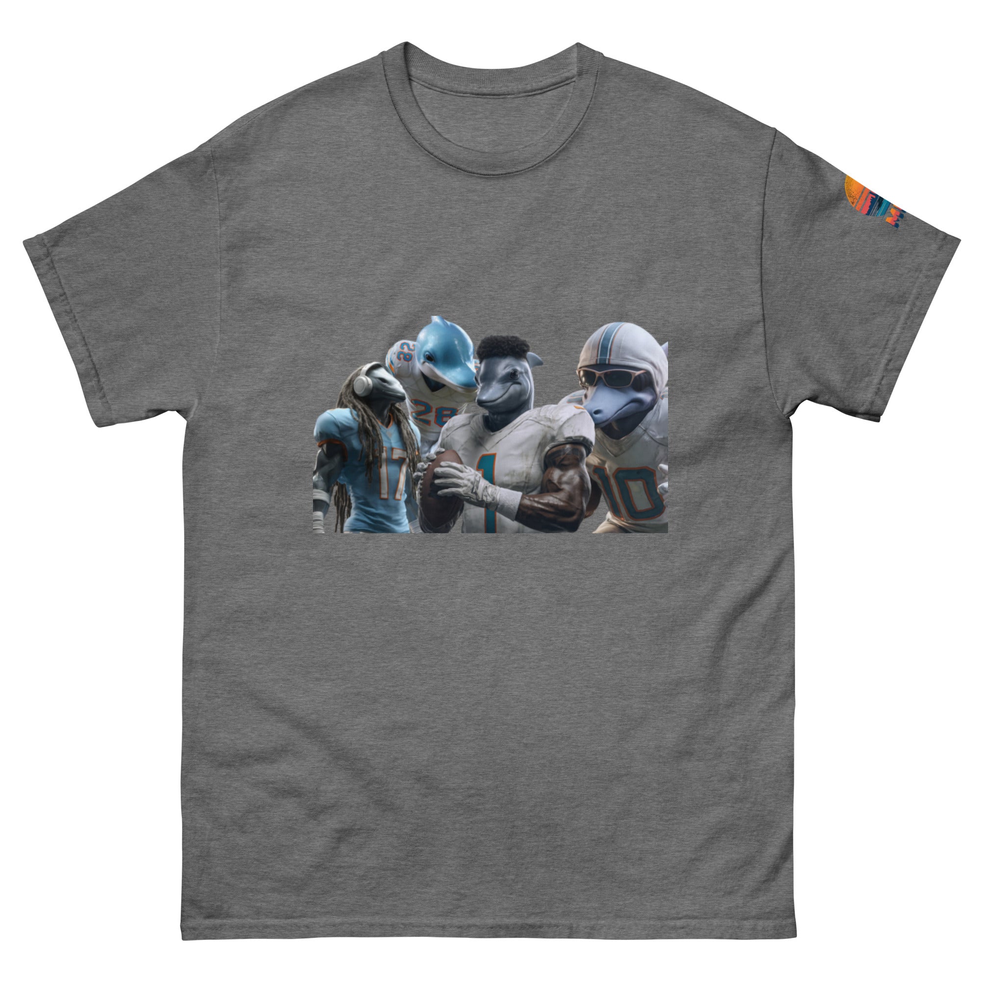 Dolphin 12 M Unisex classic tee Graphite Heather