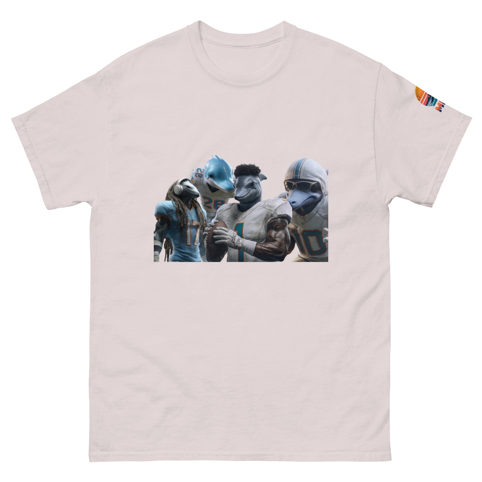 Dolphin 12 M Unisex classic tee Ice Grey