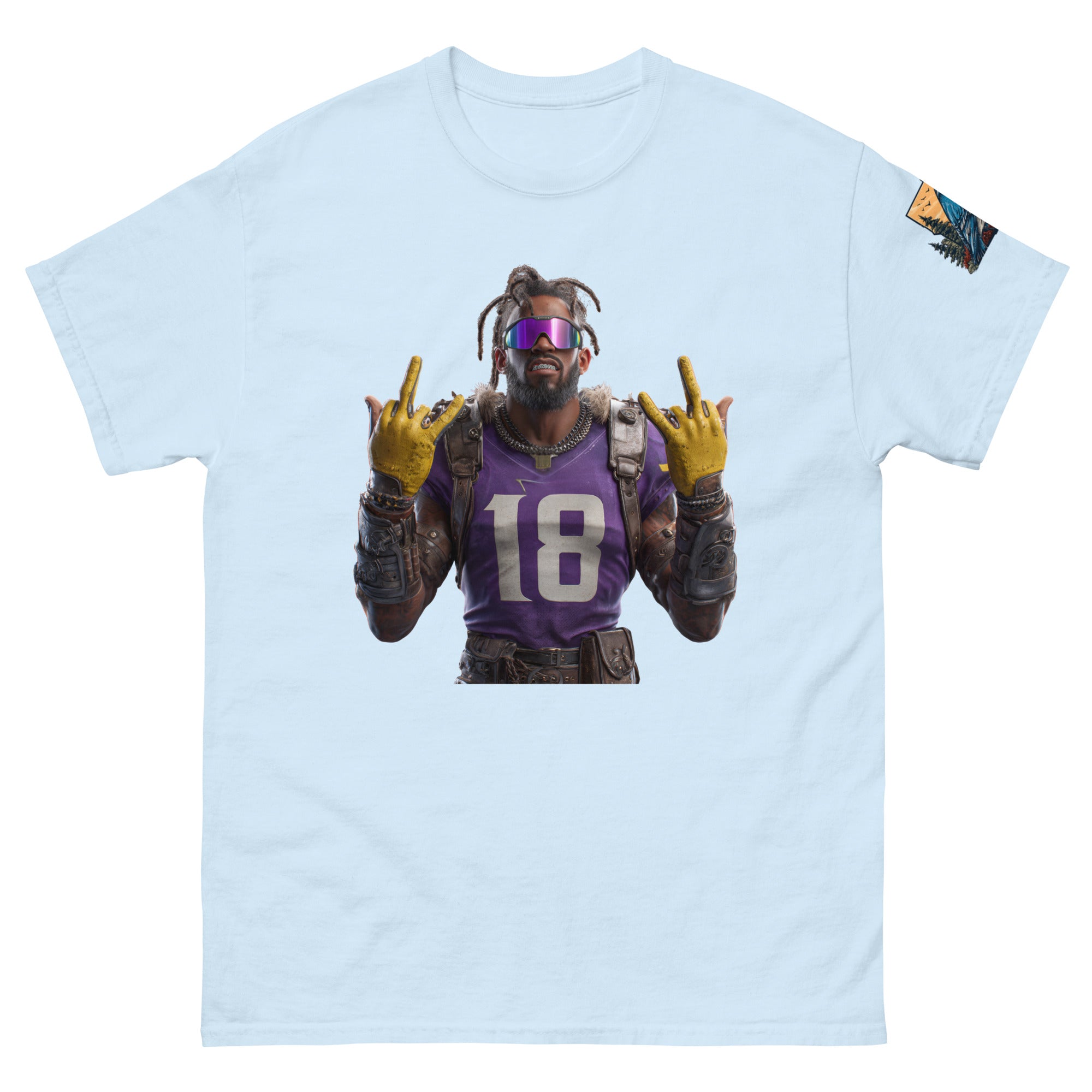 Viking 4 M Unisex classic tee Light Blue