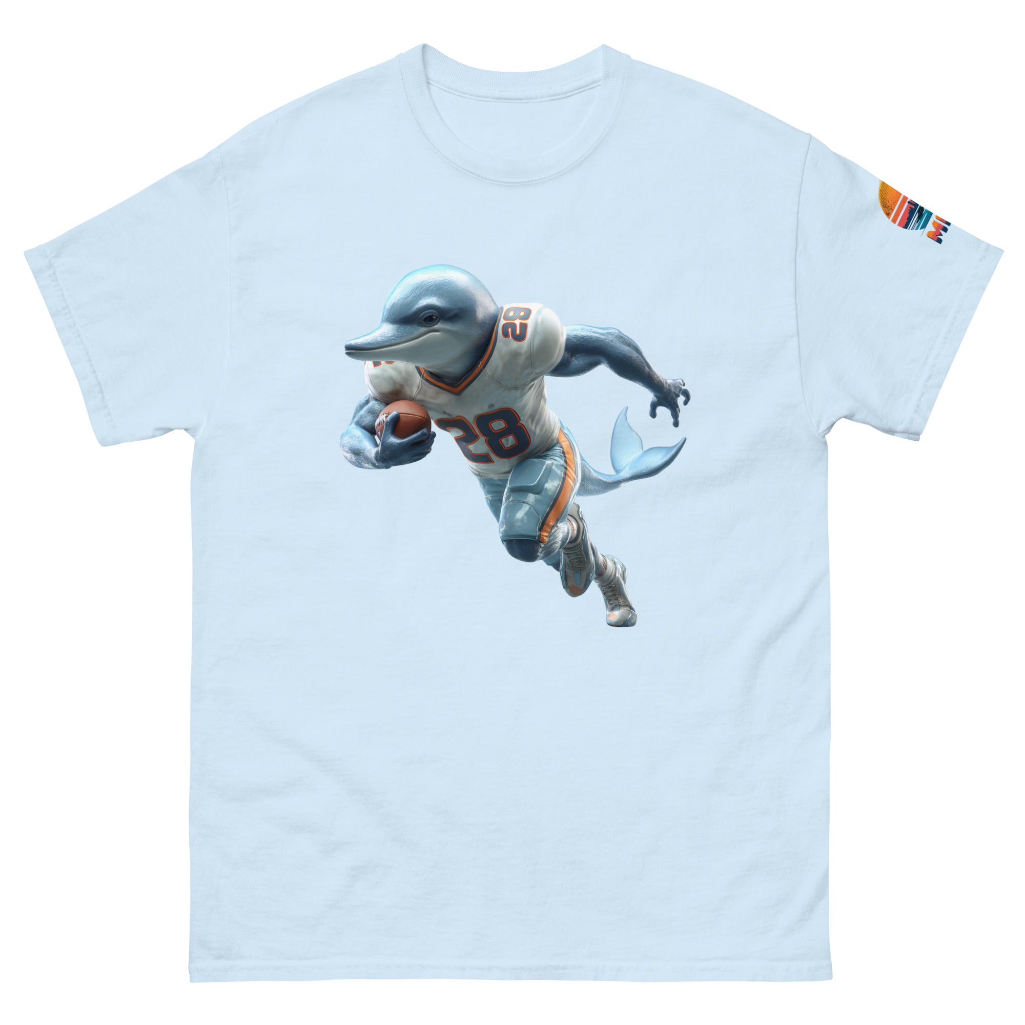 Dolphin 2 M Unisex classic tee Light Blue