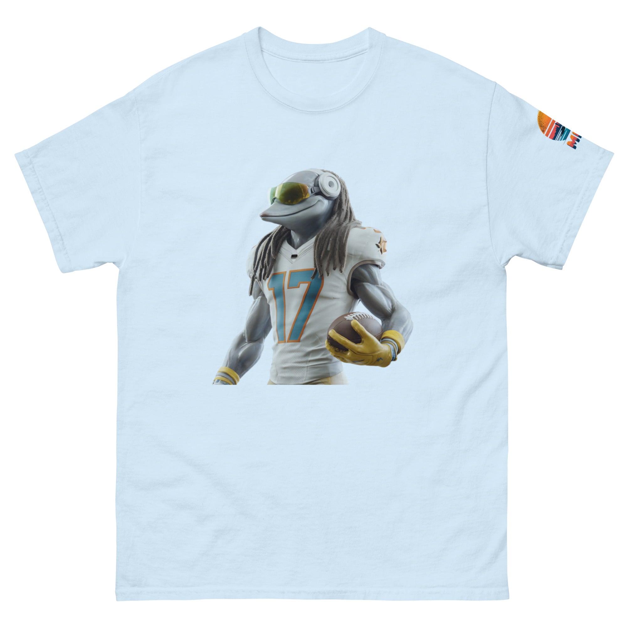 Dolphin 5 M Unisex classic tee Light Blue