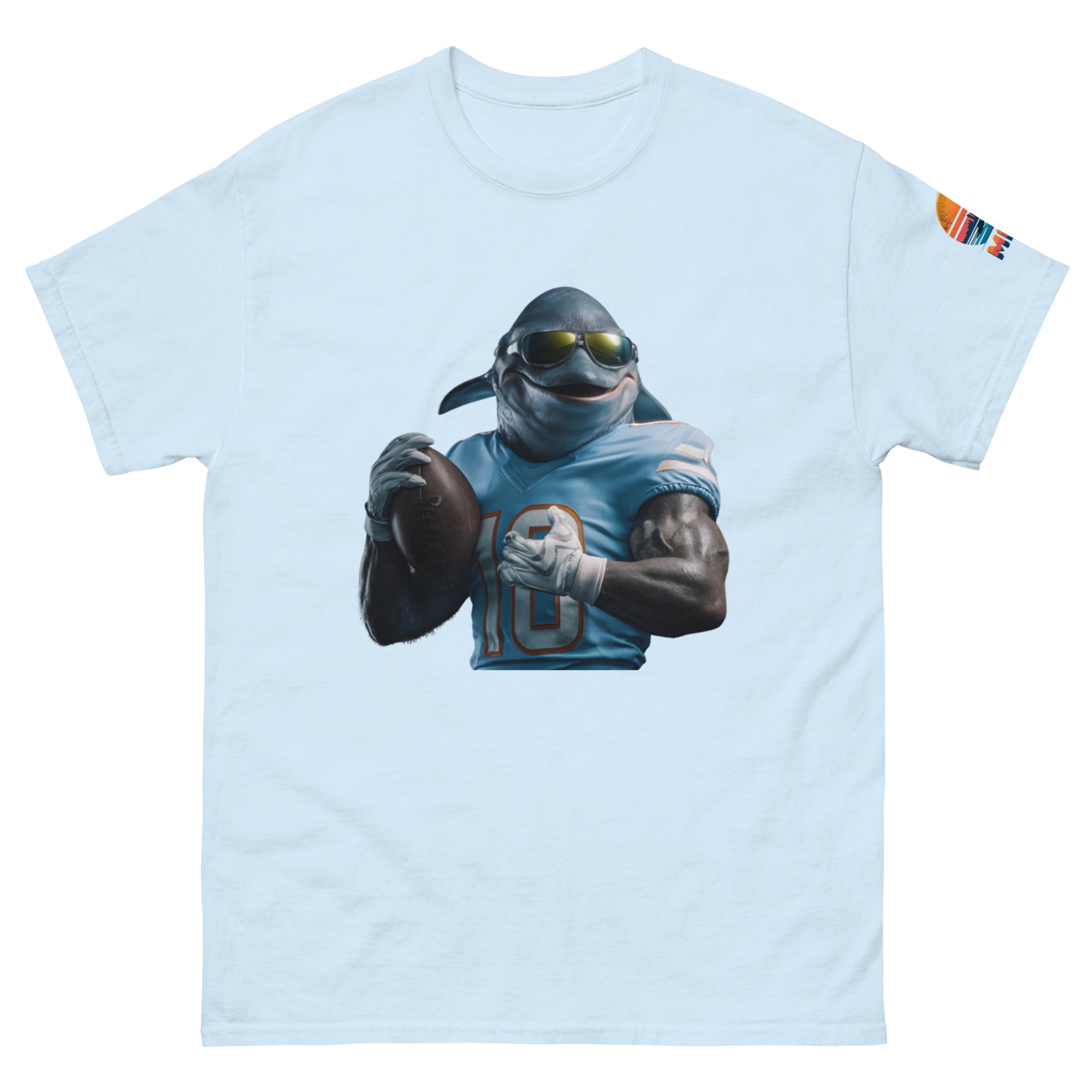 Dolphin 10 M Unisex classic tee Light Blue