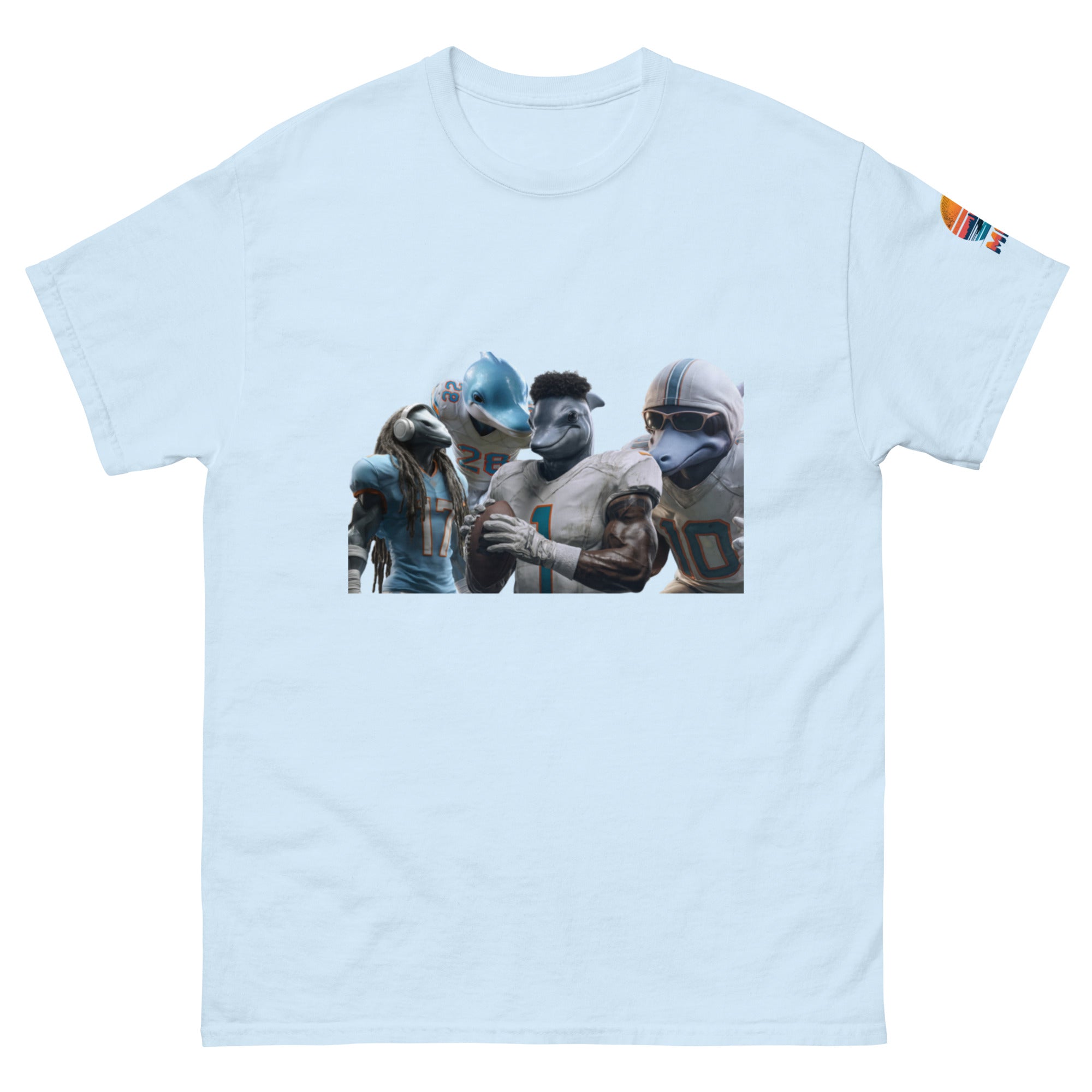 Dolphin 12 M Unisex classic tee Light Blue