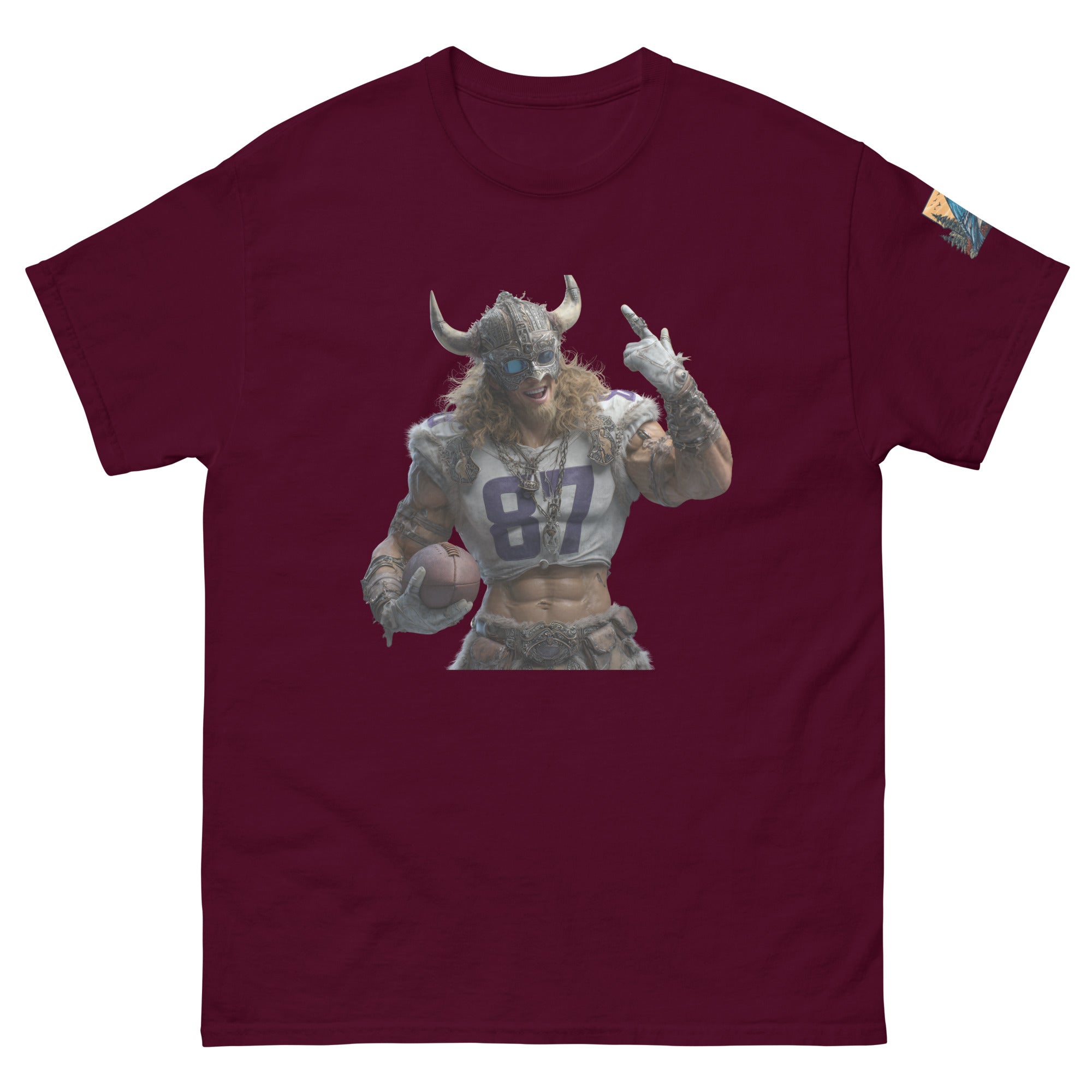 Viking 10 M Unisex classic tee Maroon