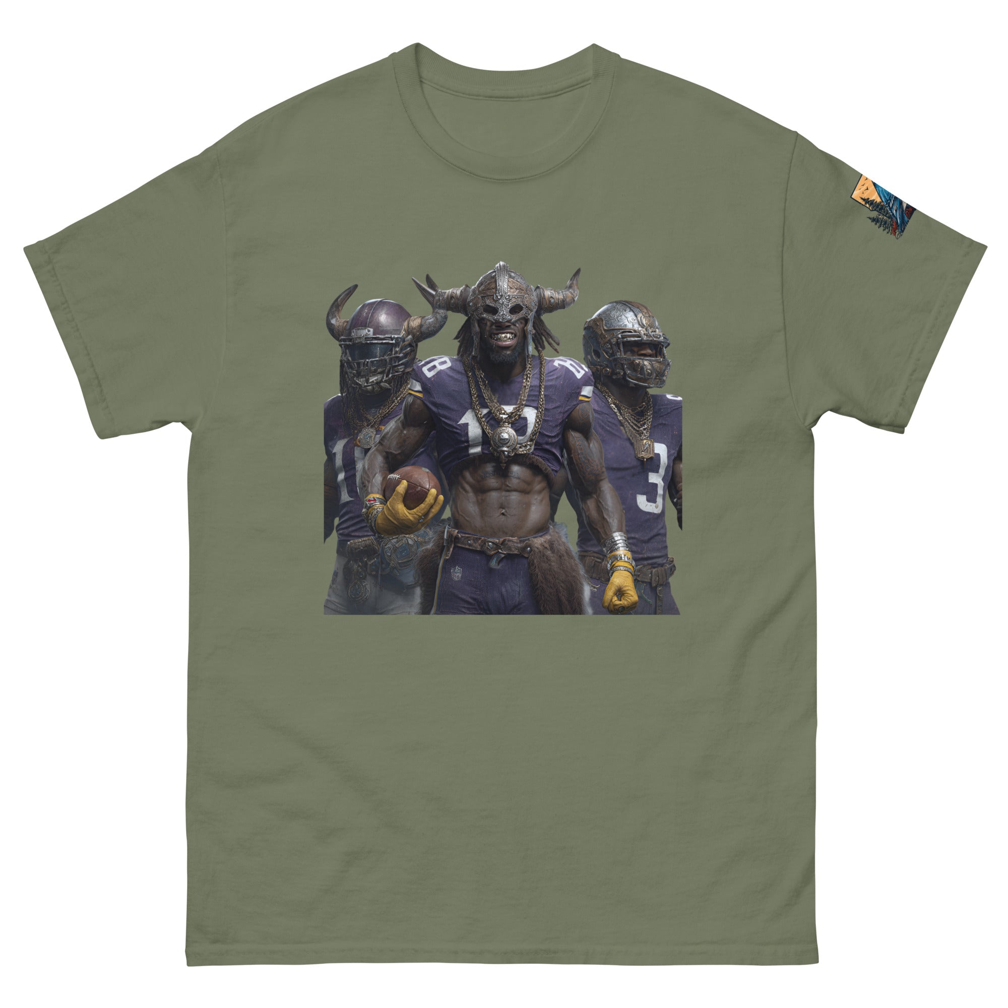 Viking 5 M Unisex classic tee Military Green