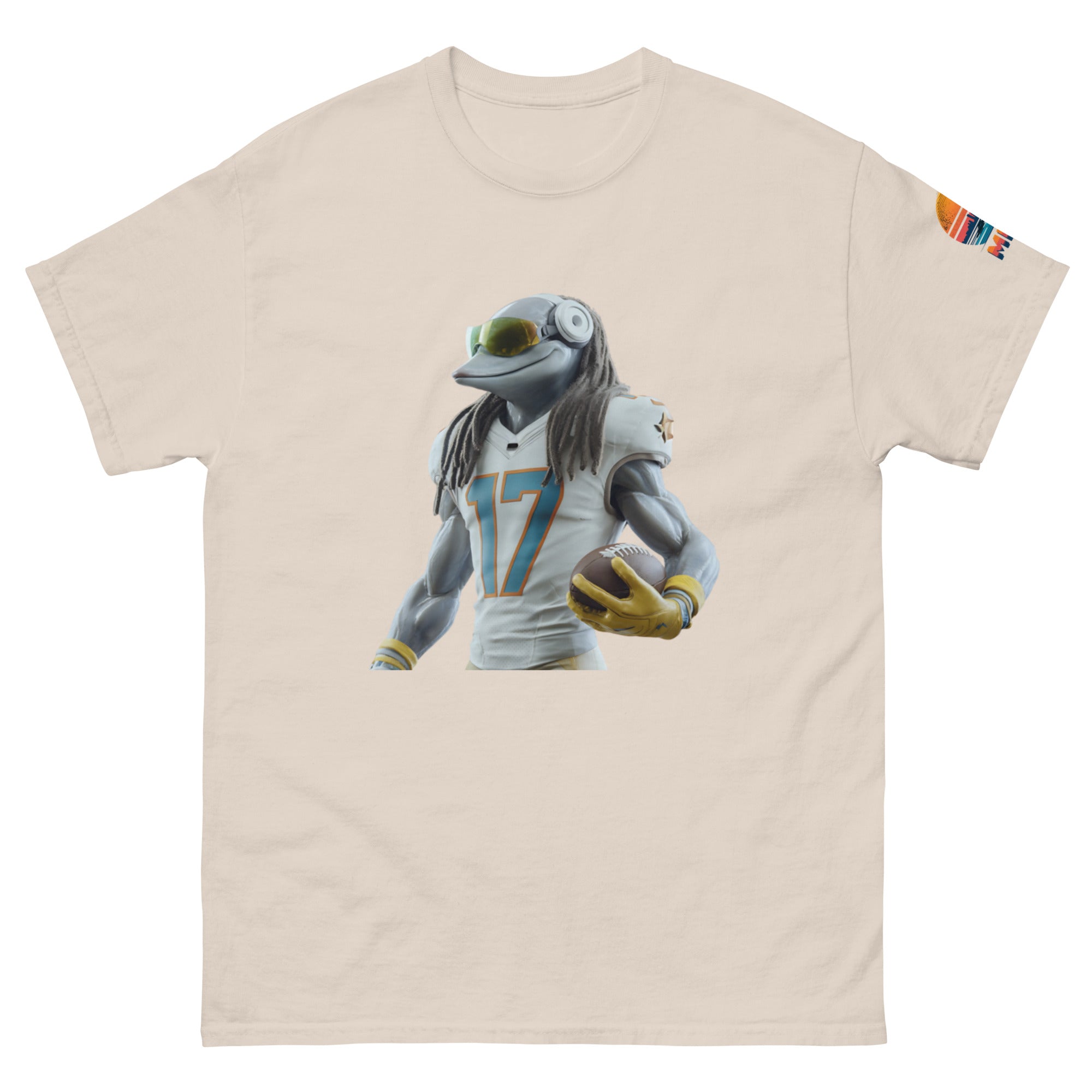 Dolphin 5 M Unisex classic tee Natural