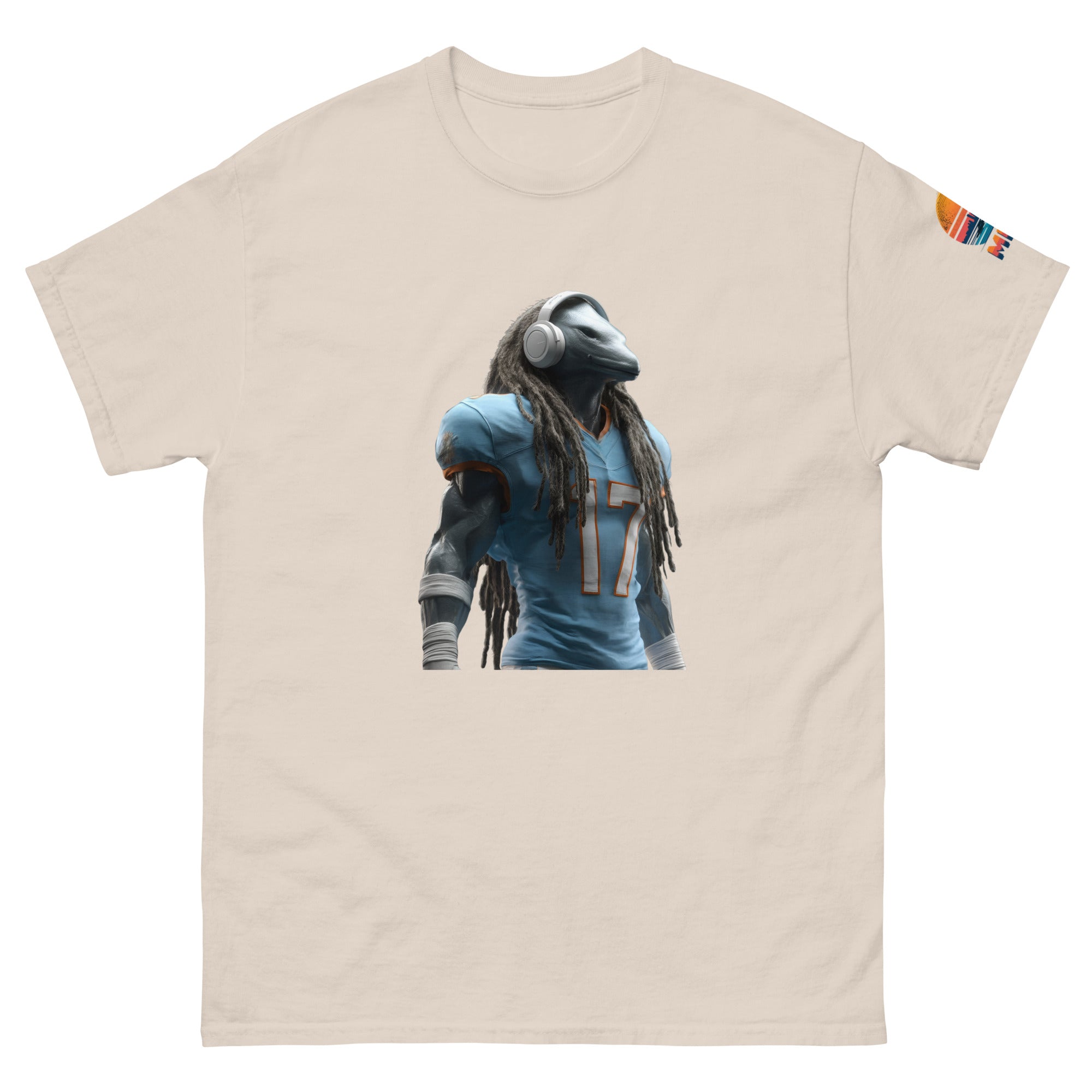 Dolphin 6 M Unisex classic tee Natural