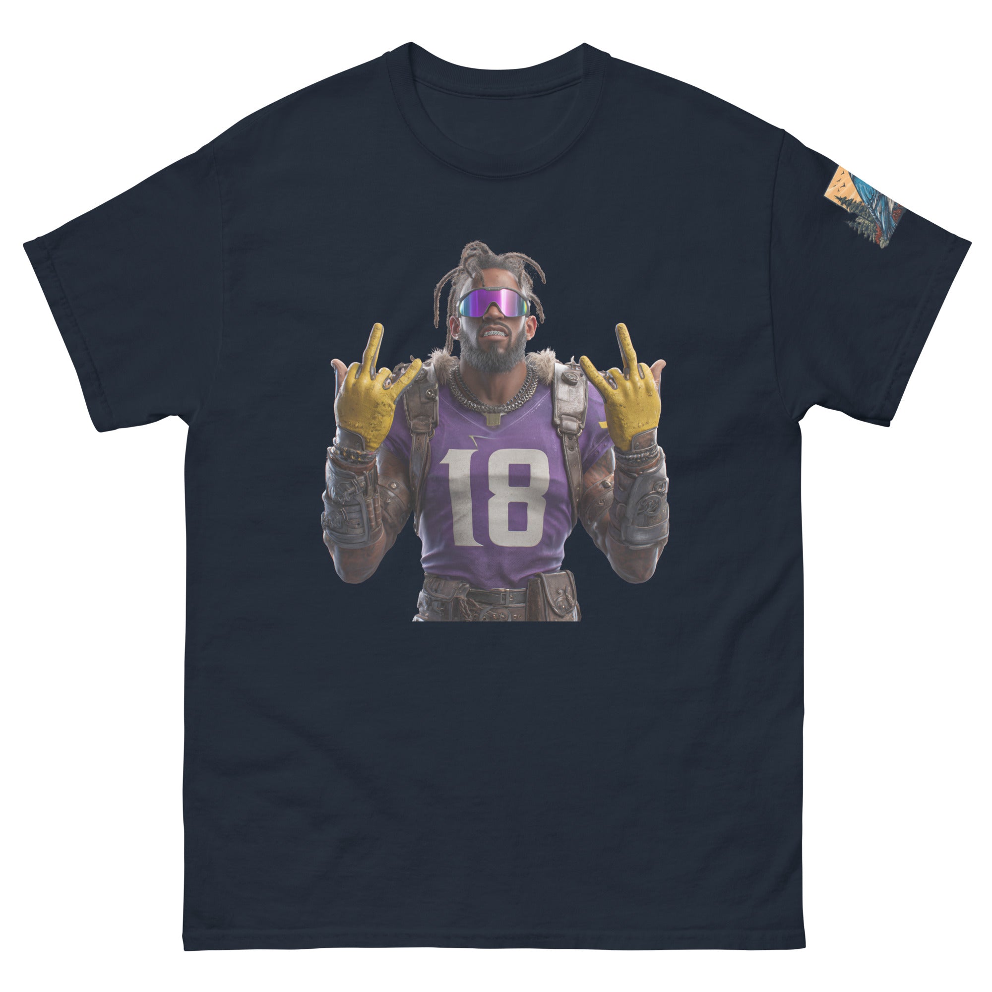 Viking 4 M Unisex classic tee Navy