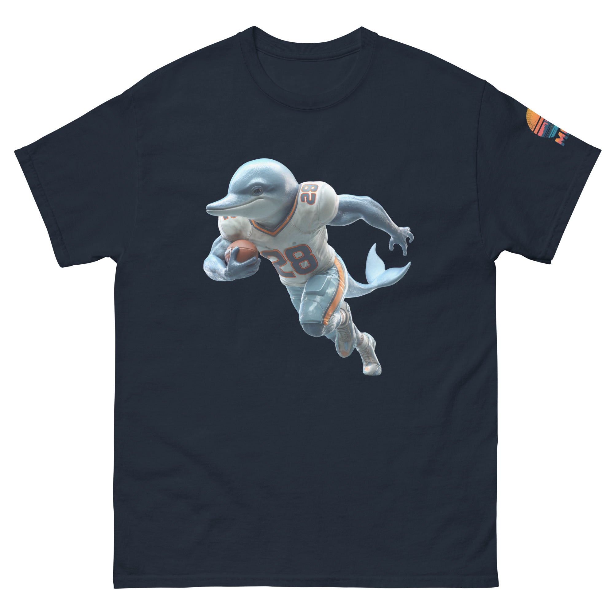 Dolphin 2 M Unisex classic tee Navy