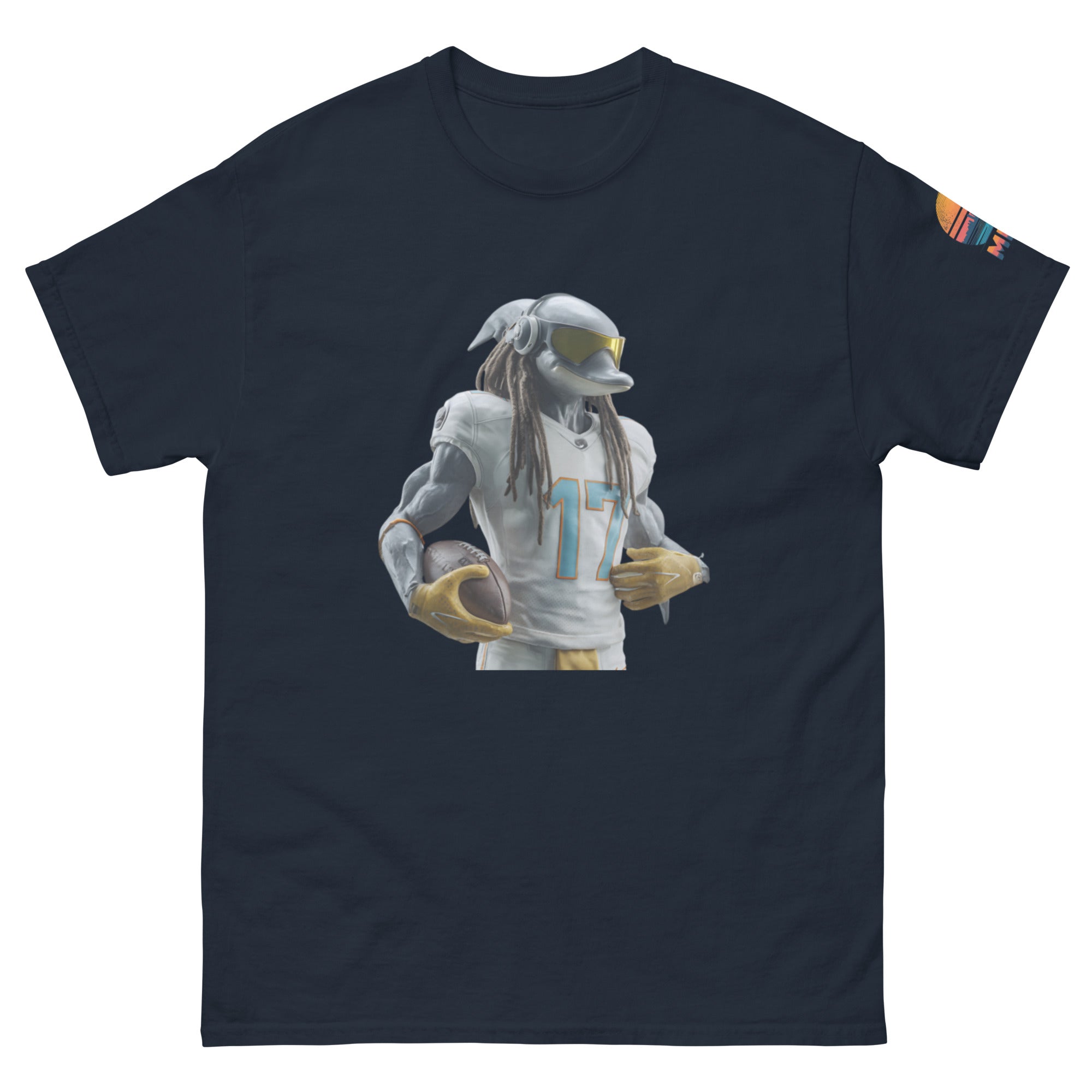 Dolphin 4 M Unisex classic tee Navy