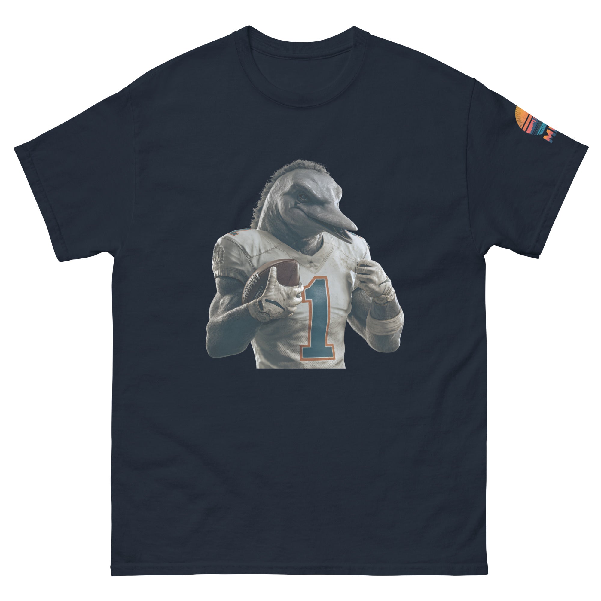 Dolphin 8 M Unisex classic tee Navy