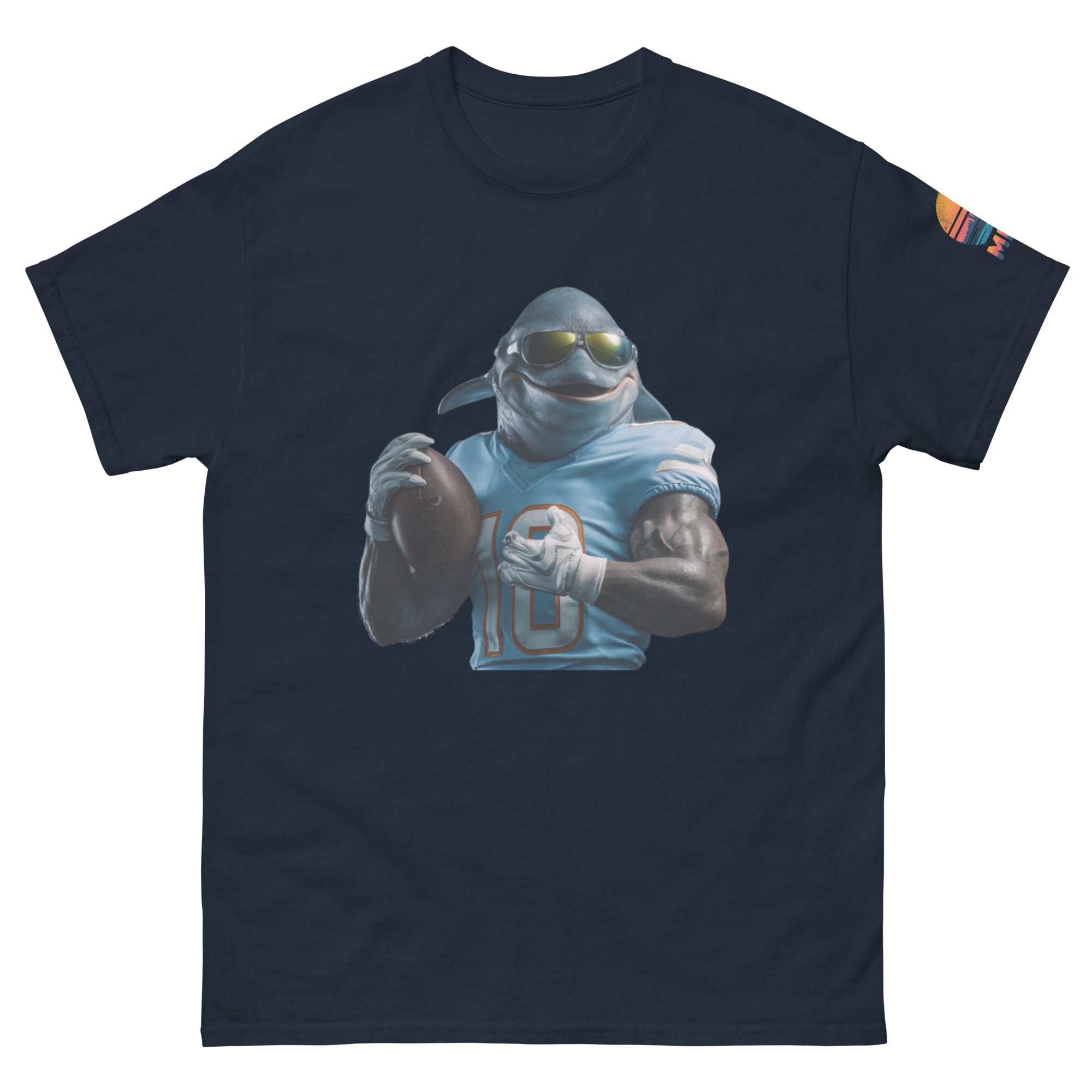 Dolphin 10 M Unisex classic tee Navy