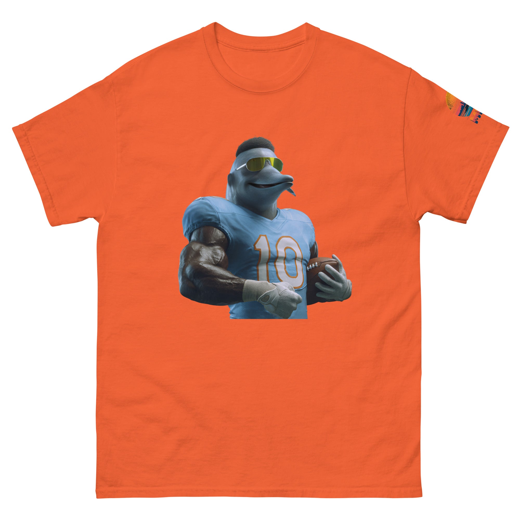 Dolphin 9 M Unisex classic tee Orange