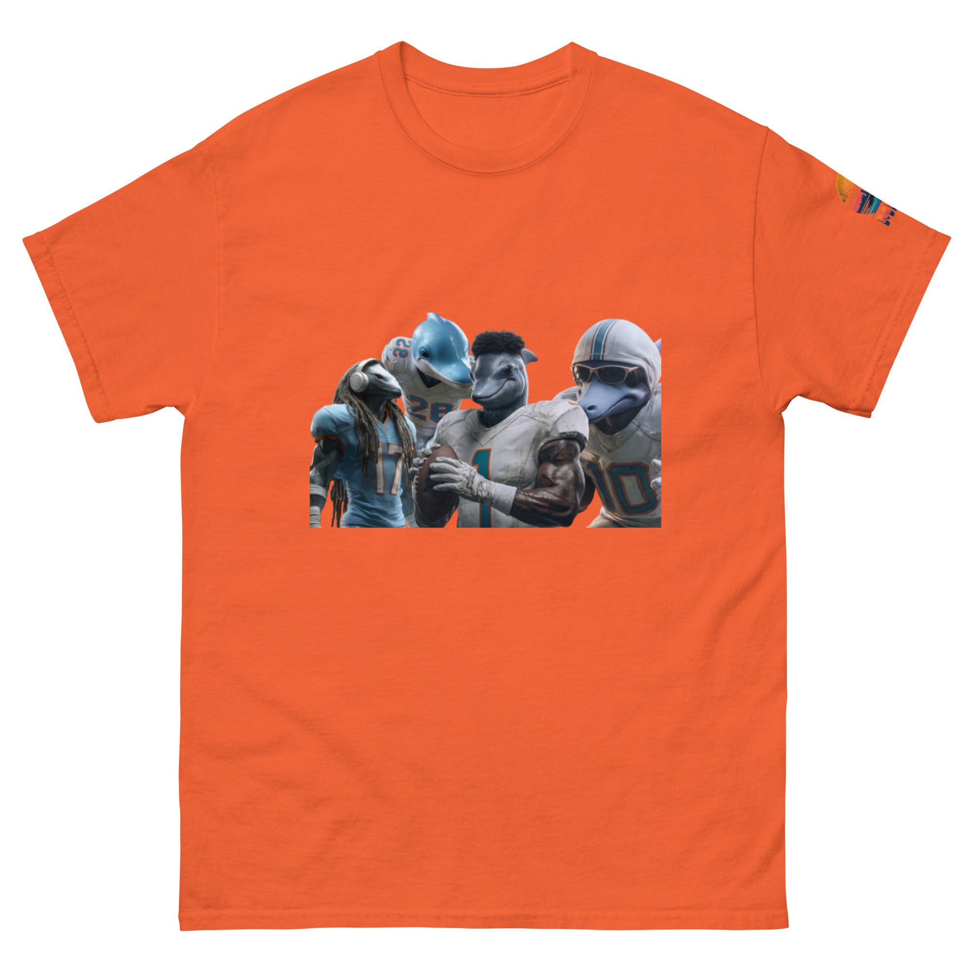 Dolphin 12 M Unisex classic tee Orange