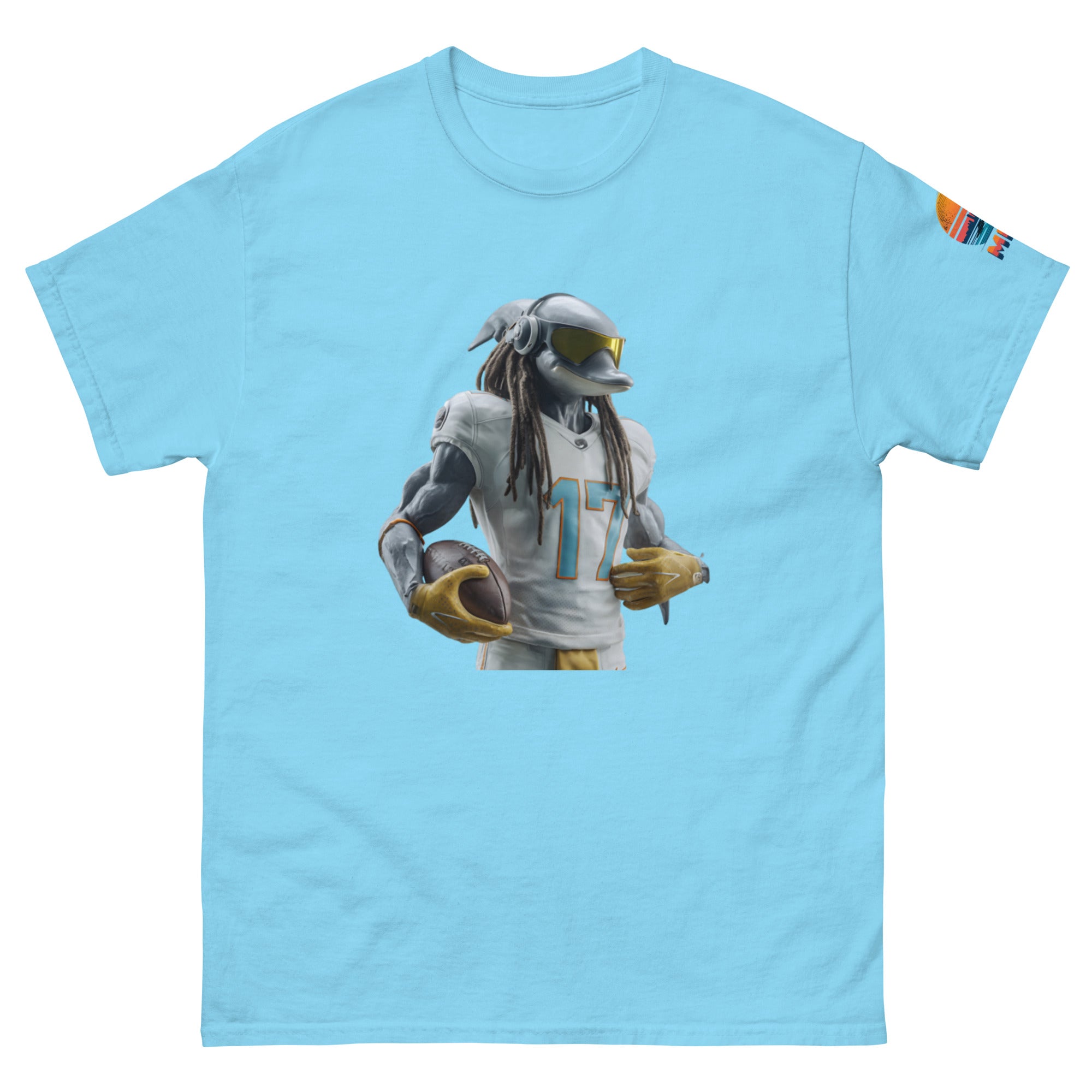 Dolphin 4 M Unisex classic tee Sky